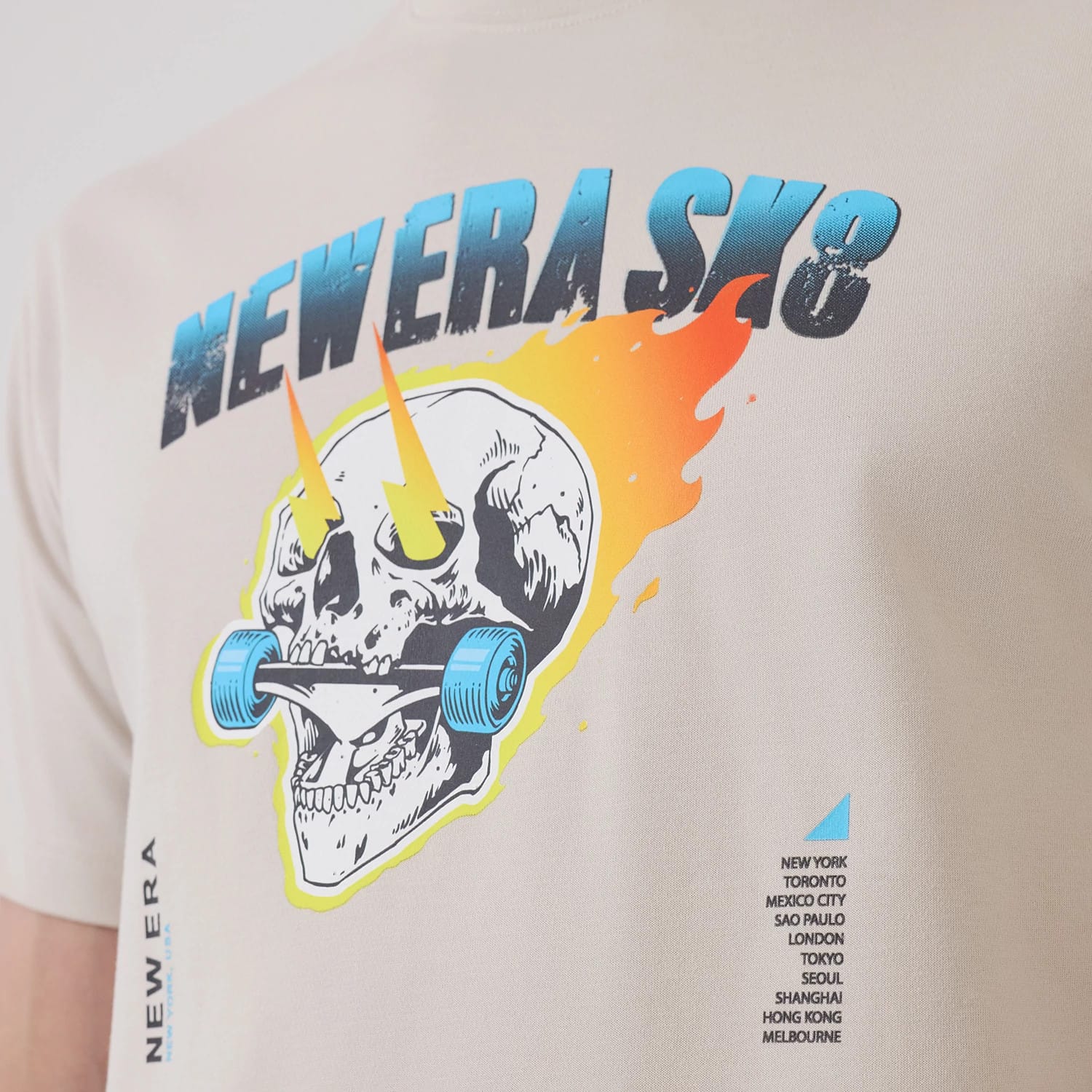 New Era SK8 Graphic Cream T-Shirt - Image 6