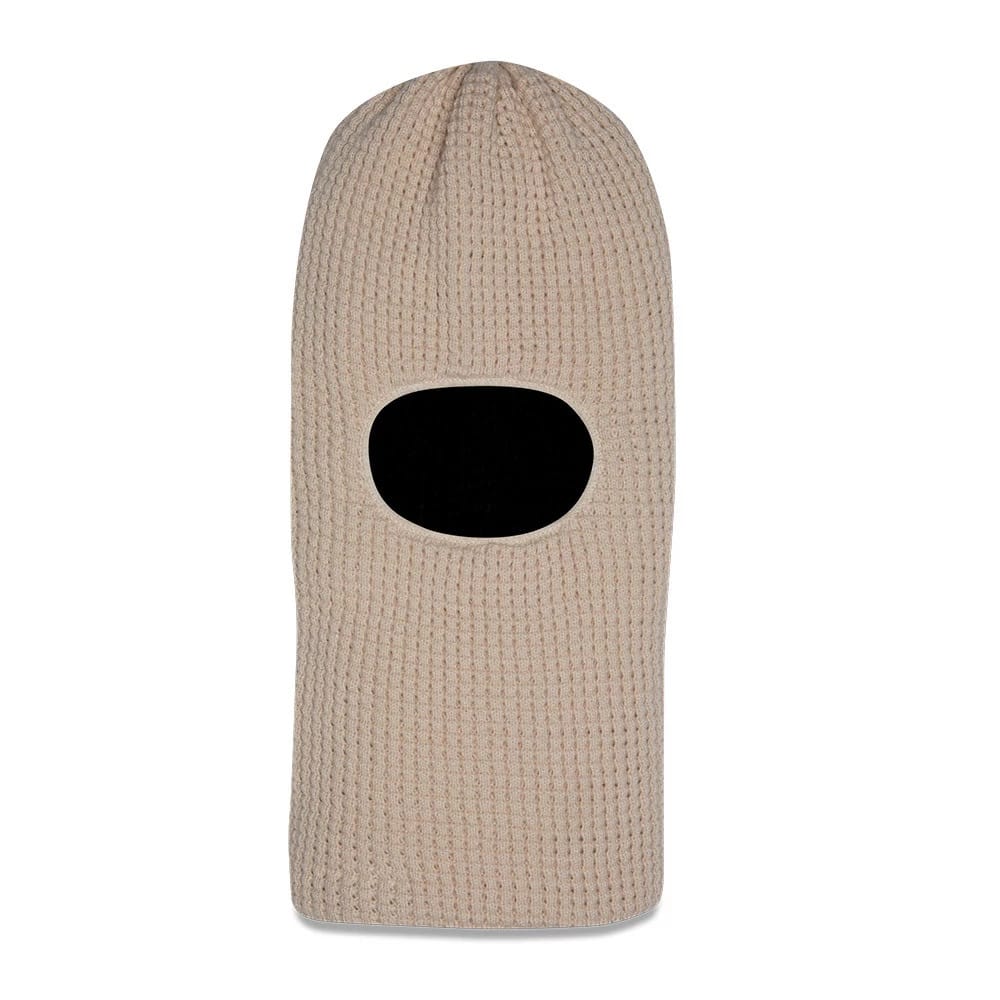 New Era Waffle Knit Light Beige Balaclava