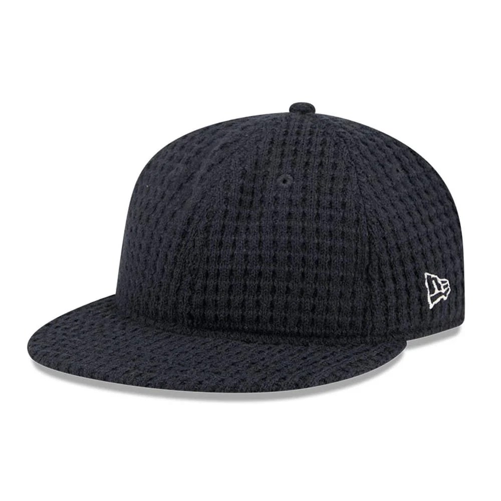 New Era Waffle Knit Navy Retro Crown 9FIFTY Adjustable Cap