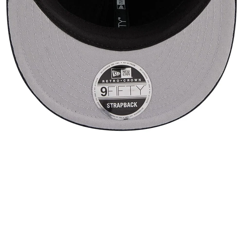New Era Waffle Knit Navy Retro Crown 9FIFTY Adjustable Cap - Image 2