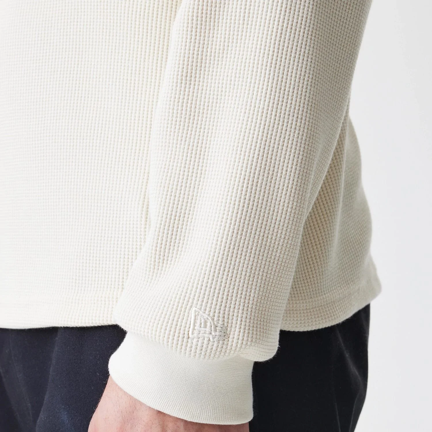 New Era Waffle Light Beige Long Sleeve T-Shirt - Image 5