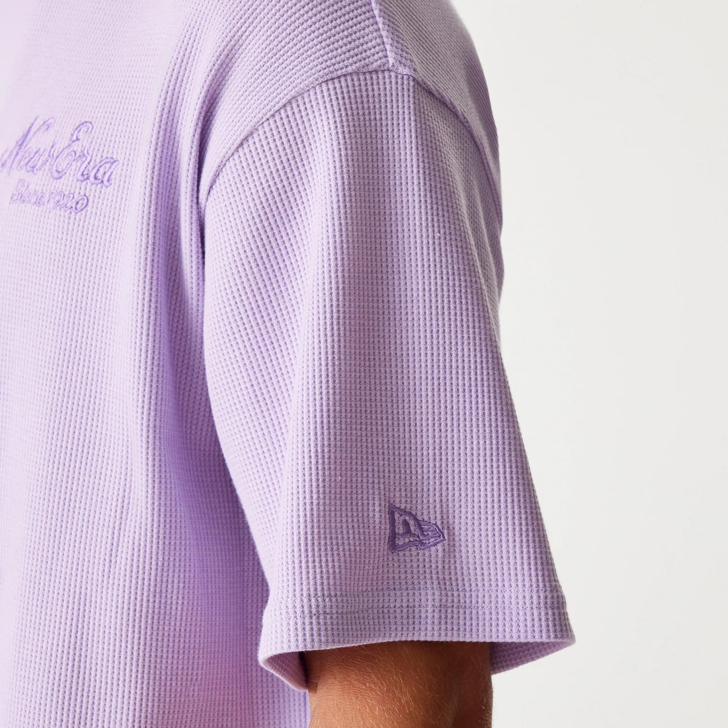 New Era Waffle Pastel Purple Oversized T-Shirt - Image 7