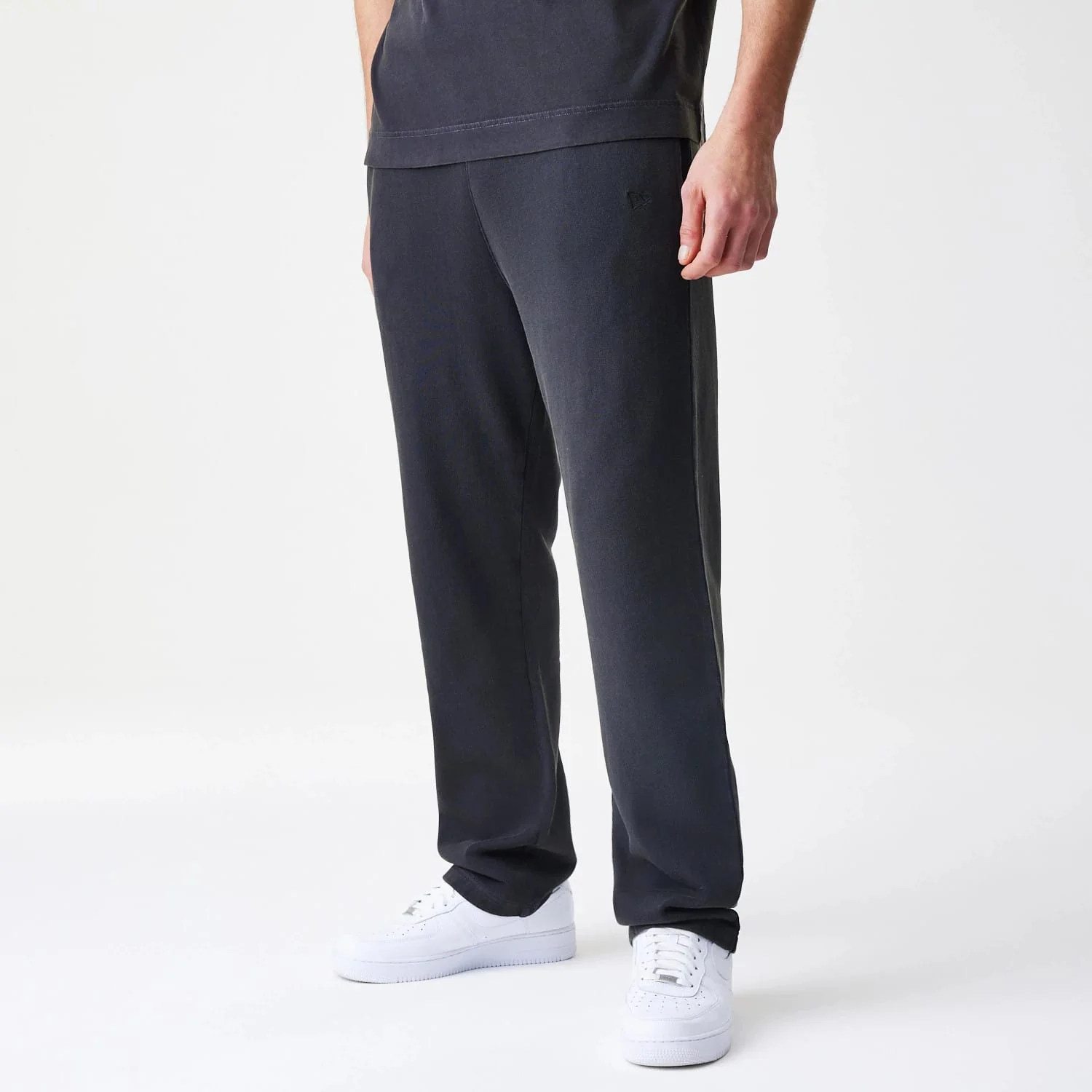 New Era Washed Black Straight Leg Joggers
