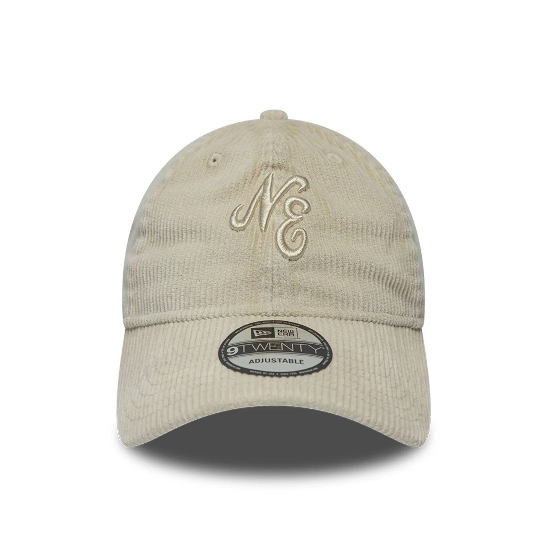 New Era Washed Cord Light Grey 9TWENTY Adjustable Cap - Image 2