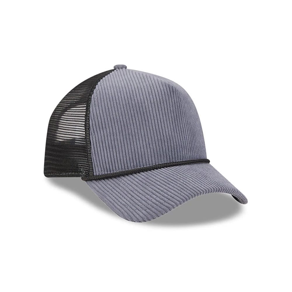New Era Wide Cord Dark Blue 9FORTY A-Frame Trucker Adjustable Cap - Image 3