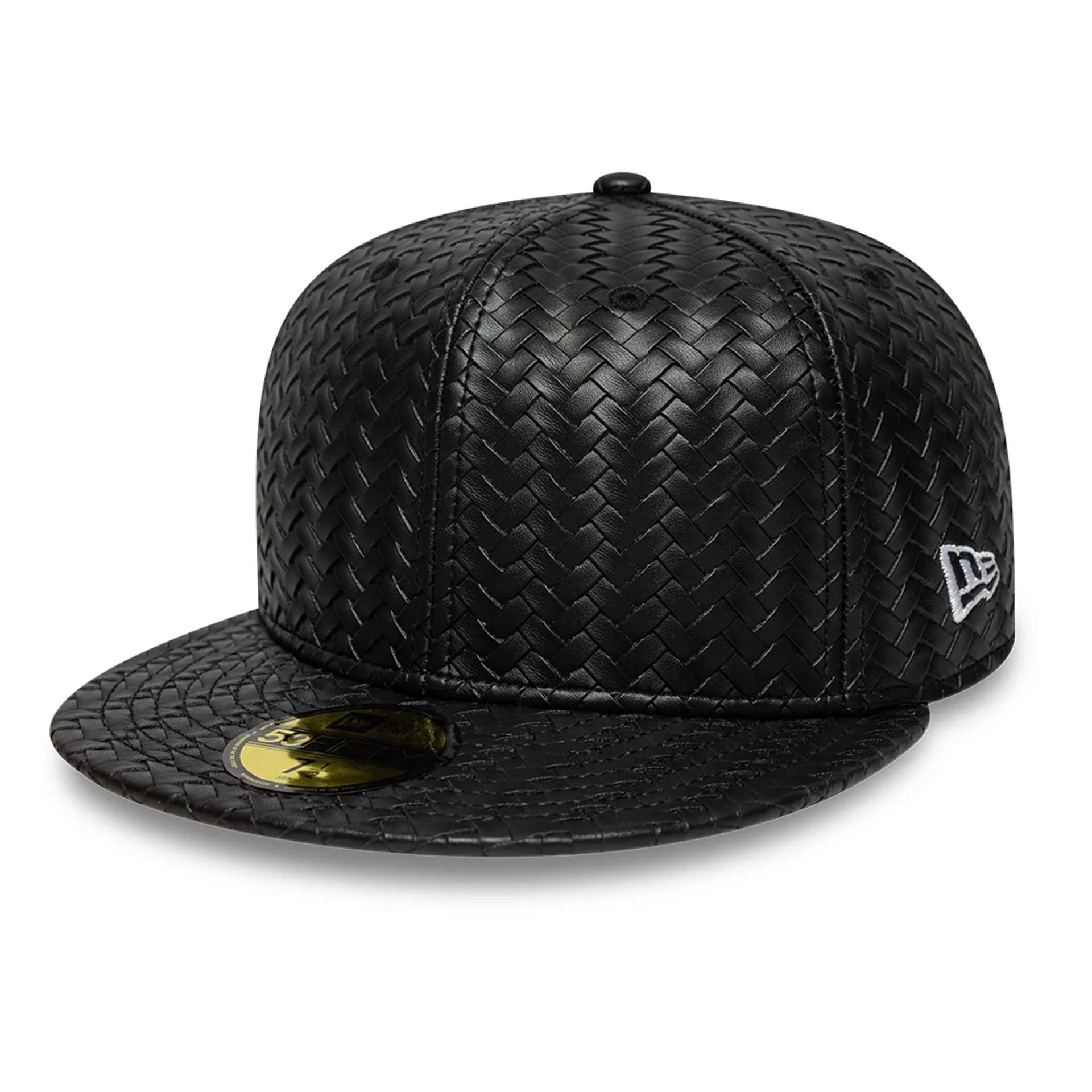 New Era Woven PU Black 59FIFTY Fitted Cap