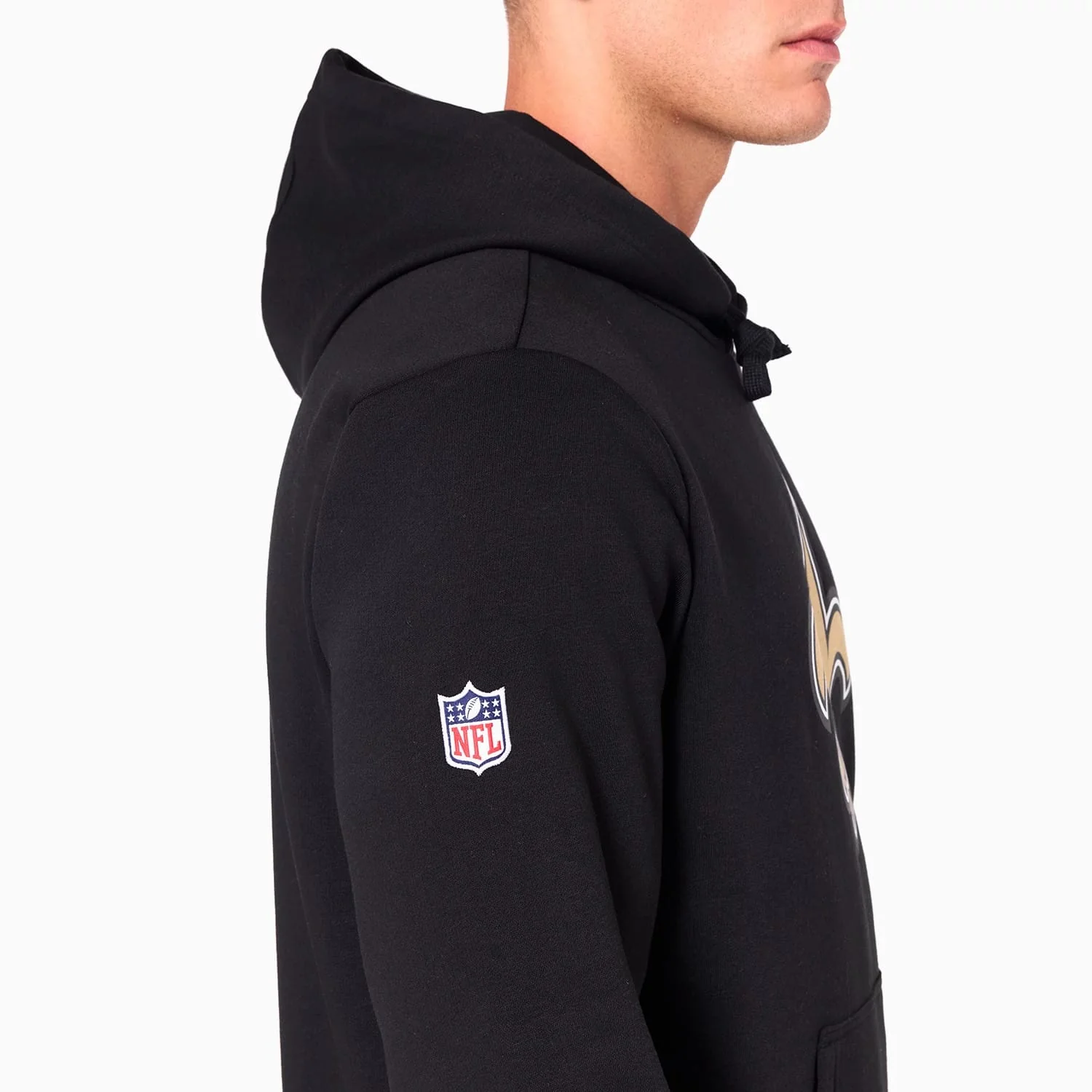 New Orleans Saints NFL Black Pullover Hoodie - Image 5