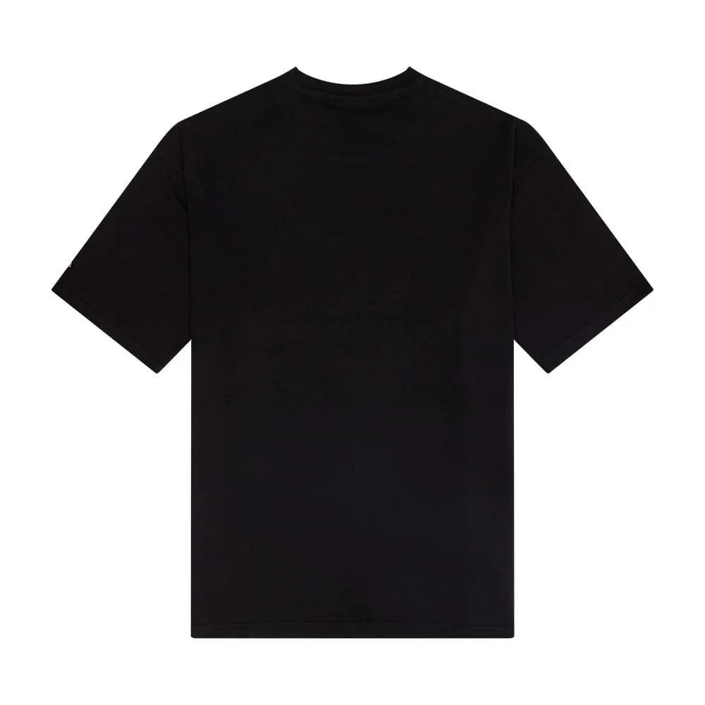 New Orleans Saints NFL Helmet Graphic Black T-Shirt - Image 2