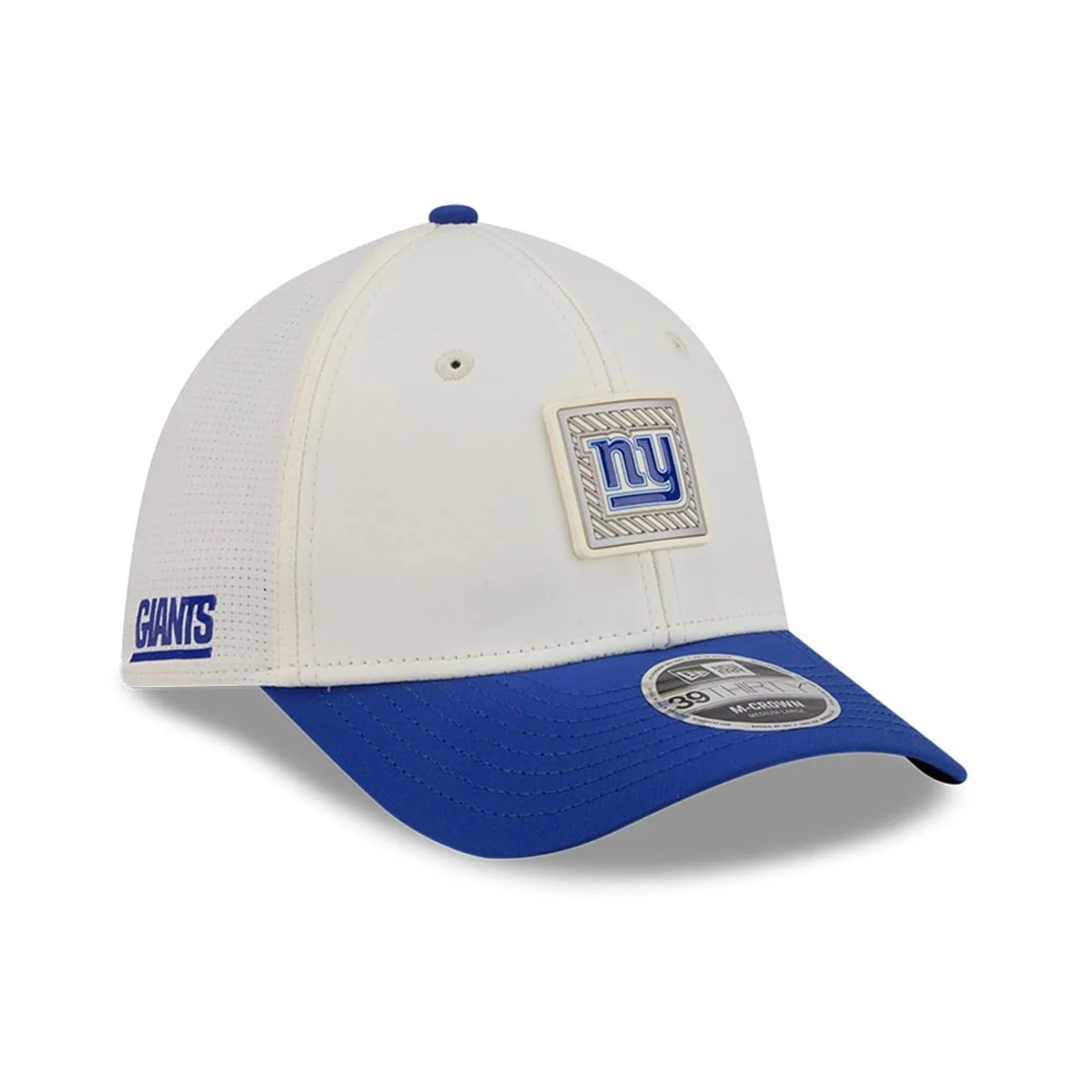 New York Giants NFL Training 2026 White 39THIRTY M-Crown Stretch Fit Cap