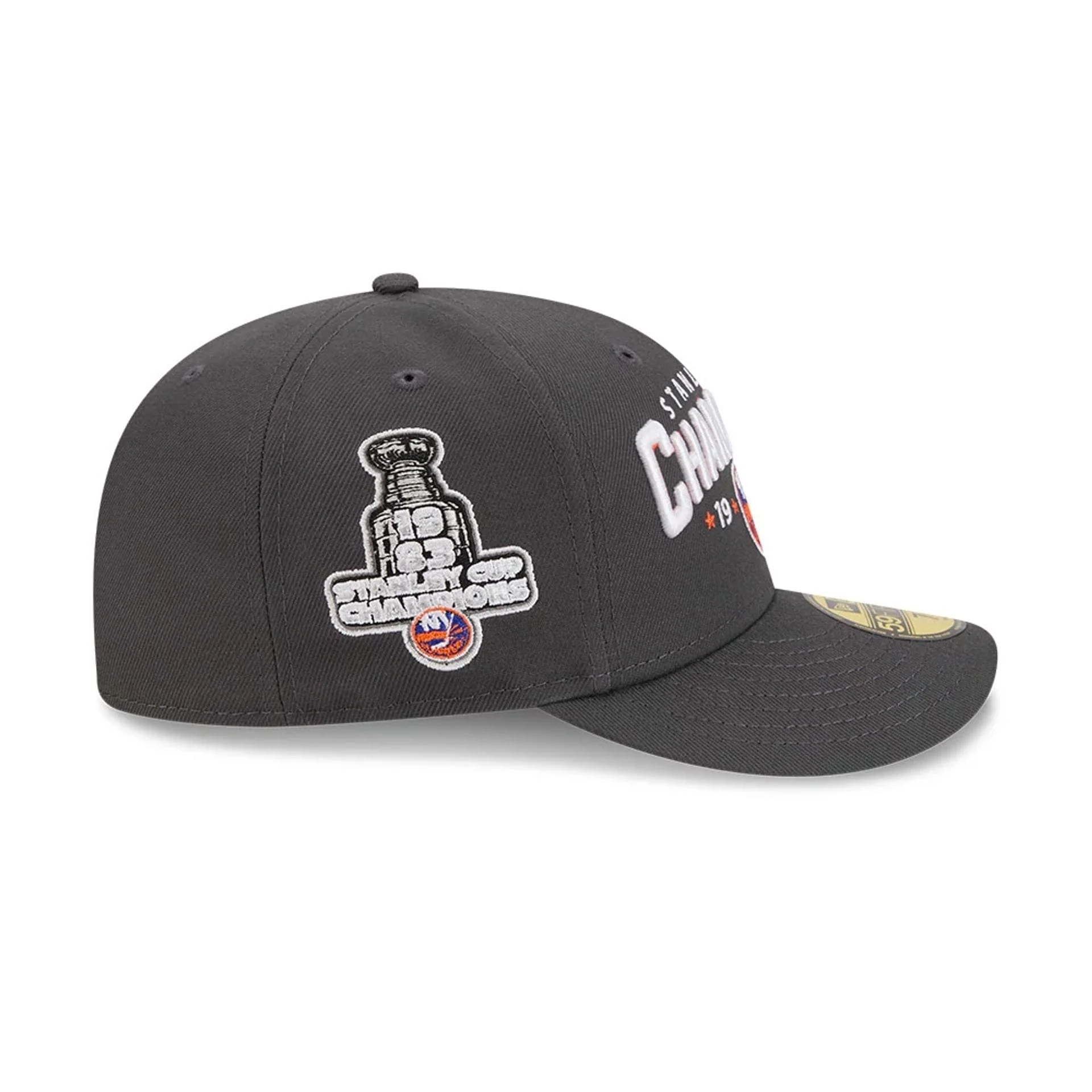 New York Islanders NHL Stanley Cup Champions Dark Grey 59FIFTY Fitted Cap - Image 5