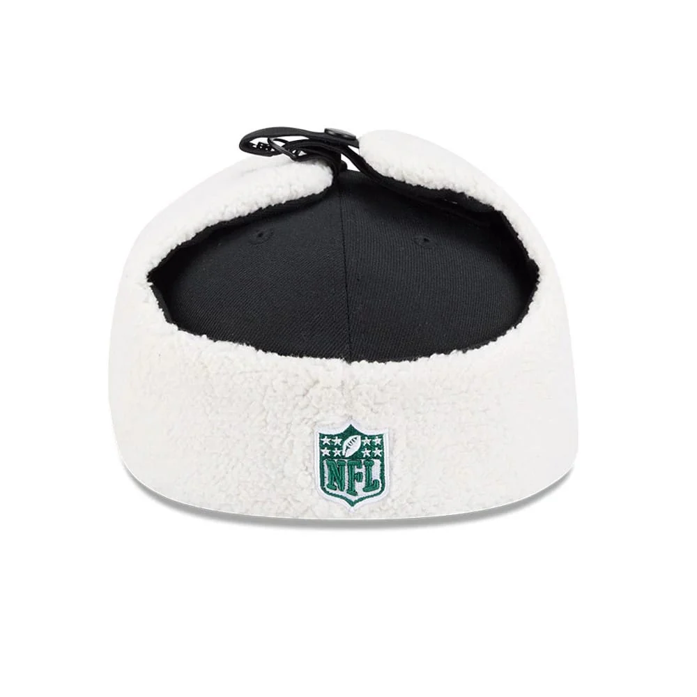 New York Jets NFL Classic Black Dogear 59FIFTY Fitted Cap - Image 5