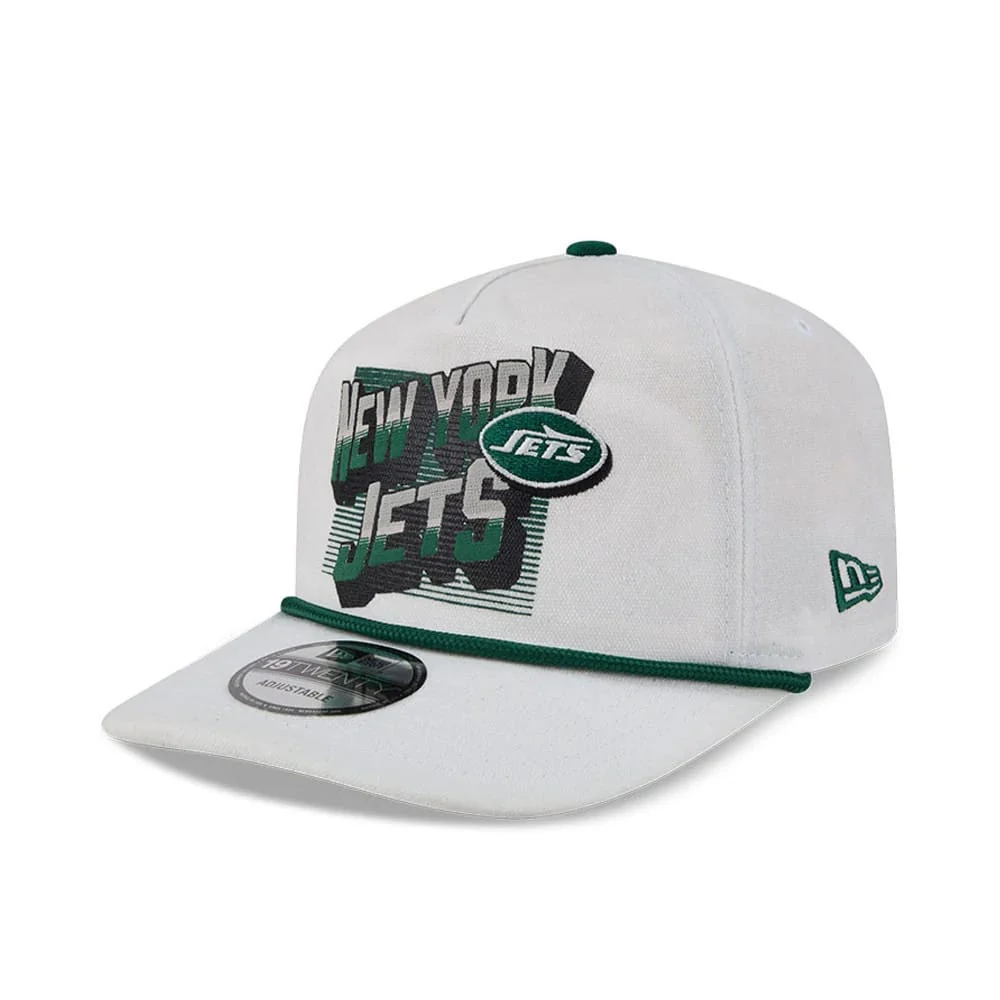 New York Jets NFL Duck Cloth White 19TWENTY Adjustable Cap