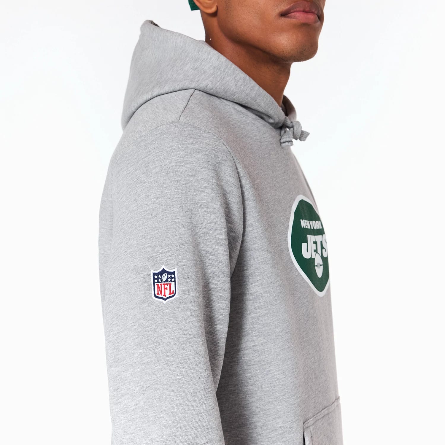 New York Jets NFL Grey Pullover Hoodie - Image 3