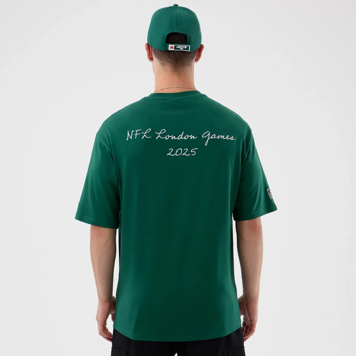 New York Jets NFL International Series Games Green Oversized T-Shirt - Image 2