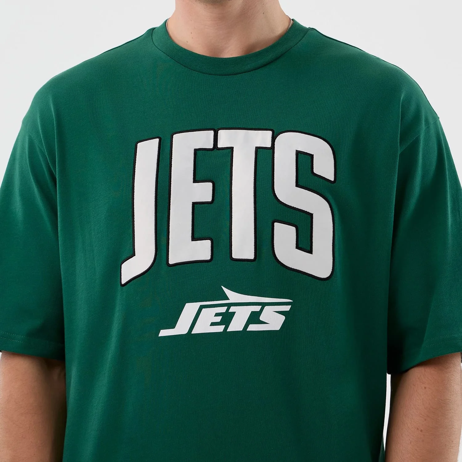 New York Jets NFL International Series Games Green Oversized T-Shirt - Image 3