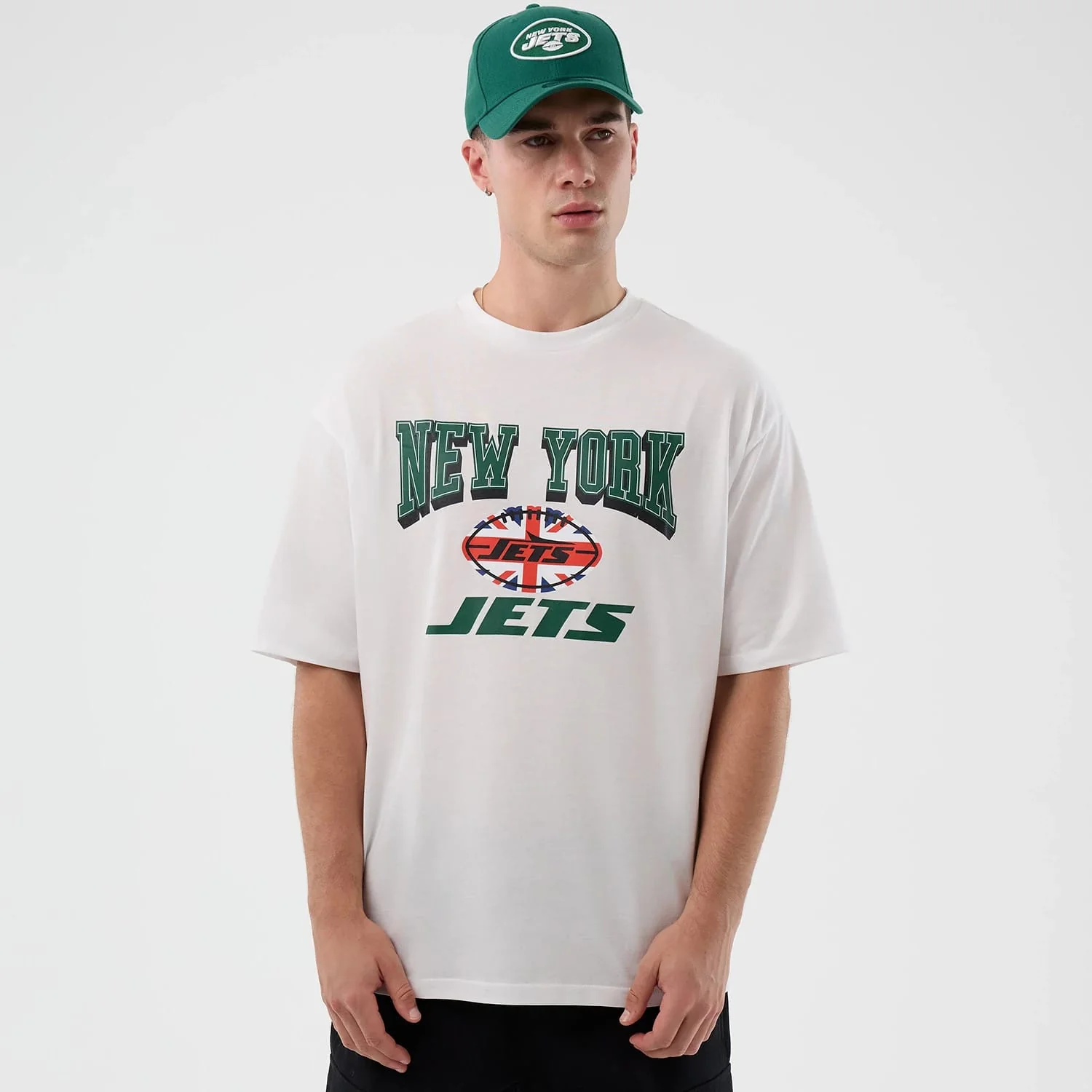 New York Jets NFL International Series Games White Oversized T-Shirt
