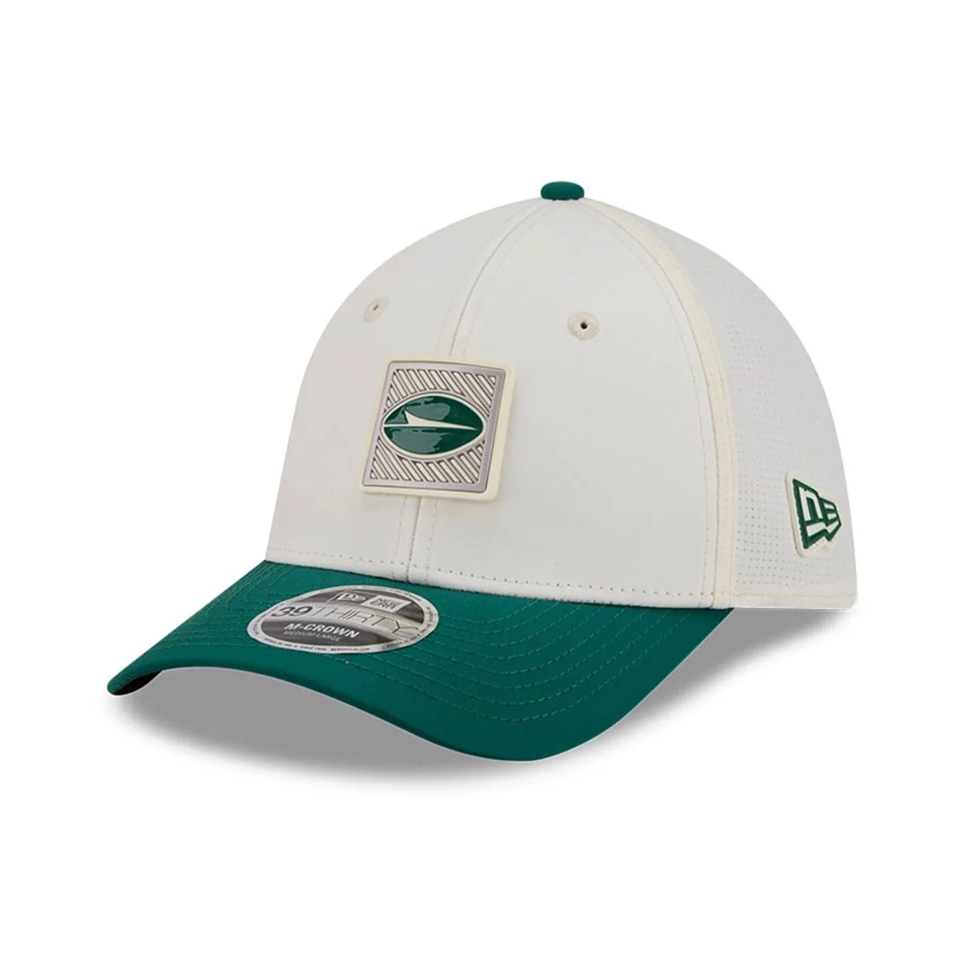 New York Jets NFL Training 2026 White 39THIRTY M-Crown Stretch Fit Cap - Image 3
