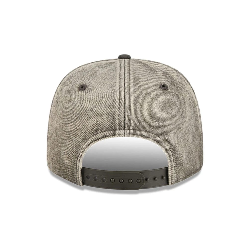 New York Jets NFL Washed Denim Dark Grey 9SEVENTY Stretch Snap Cap - Image 6