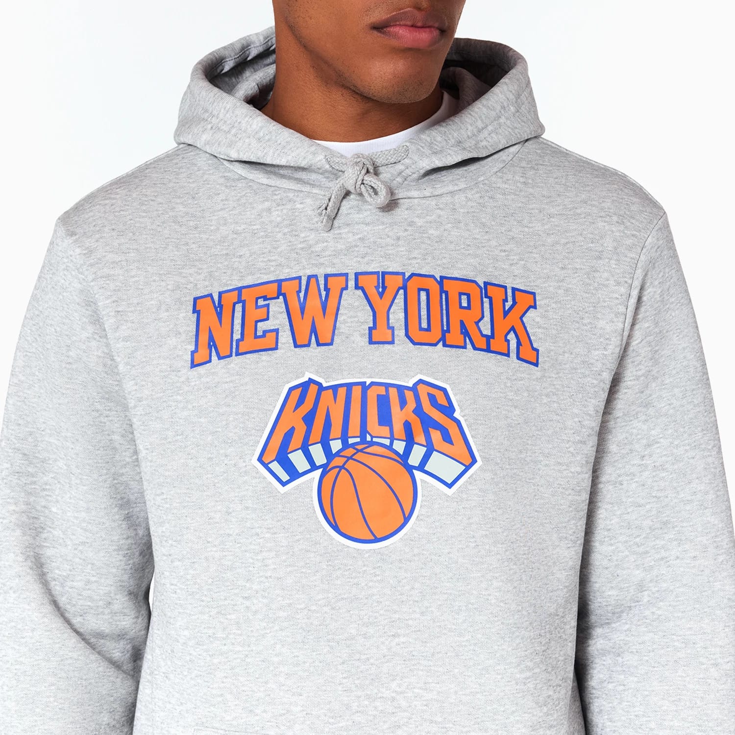 New York Knicks NBA Grey Pullover Hoodie - Image 2