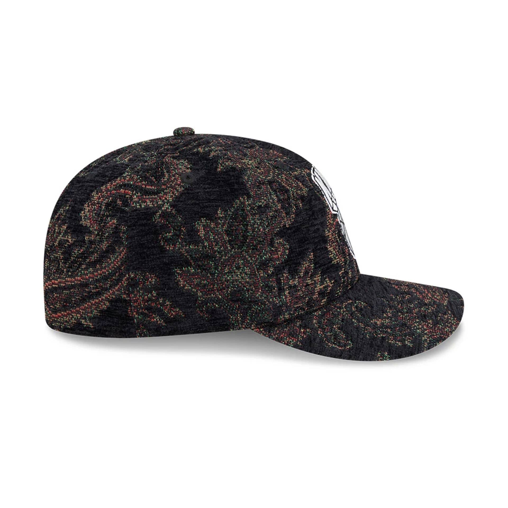 New York Knicks NBA Jacquard Chenille Black 59FIFTY Fitted Cap - Image 7