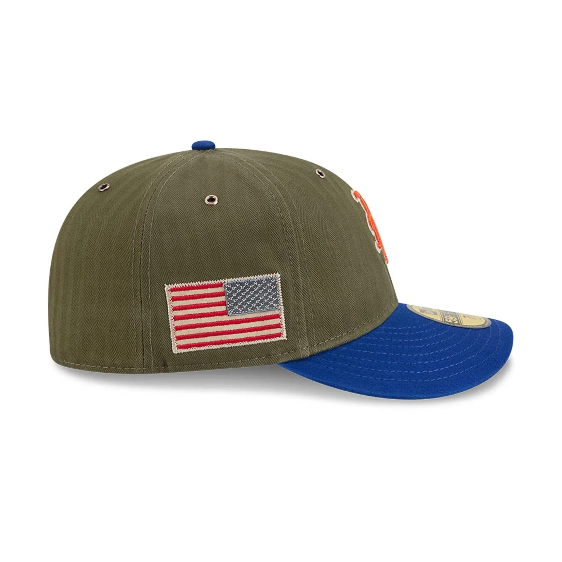 New York Mets MLB American Herringbone Green 59FIFTY Fitted Cap - Image 5