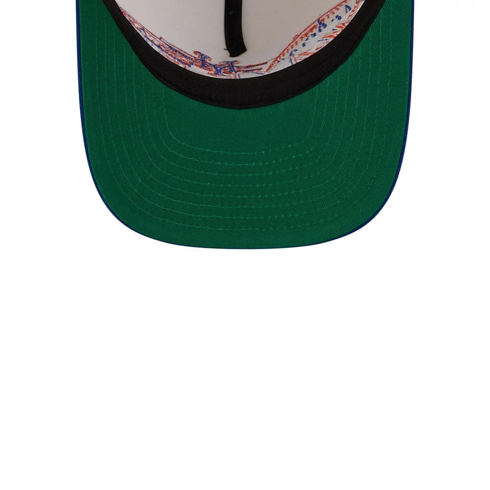 New York Mets MLB Classic Cream 9FIFTY A-Frame Snapback Adjustable Cap - Image 2