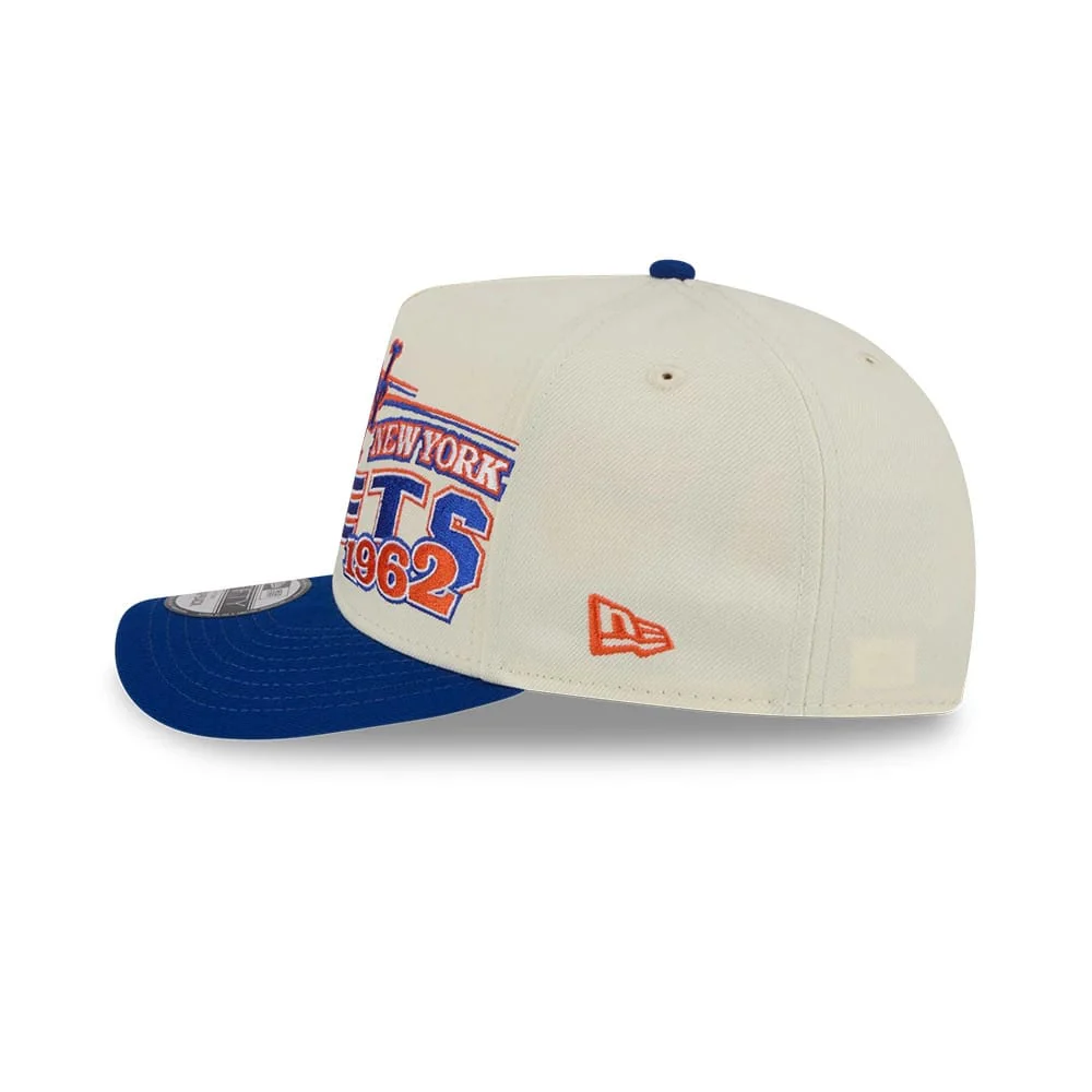 New York Mets MLB Classic Cream 9FIFTY A-Frame Snapback Adjustable Cap - Image 5