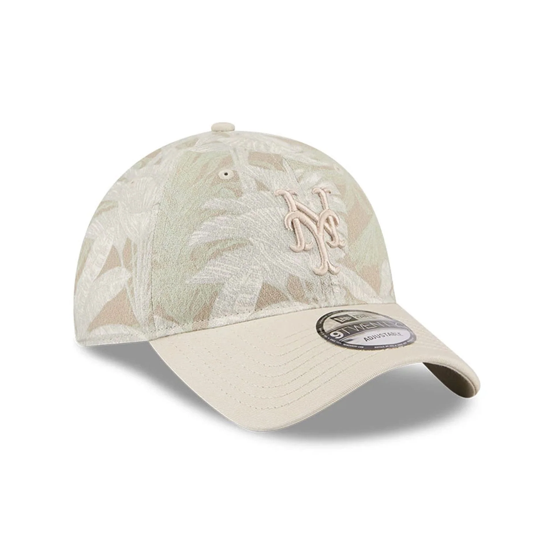 New York Mets MLB Leafy Palm Light Beige 9TWENTY Adjustable Cap - Image 4