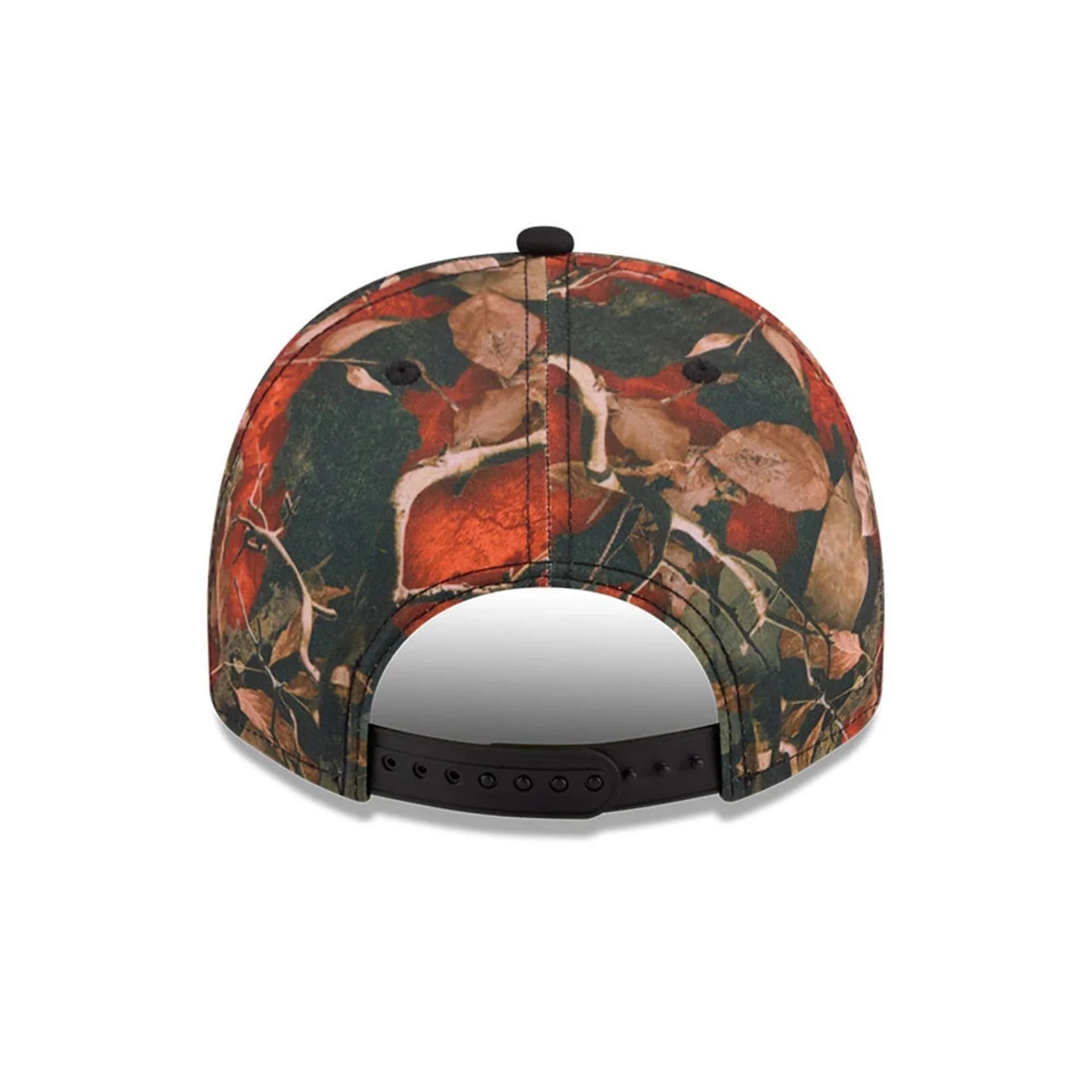 New York Mets MLB Leaves Bright Orange 9FIFTY A-Frame Snapback Cap - Image 7