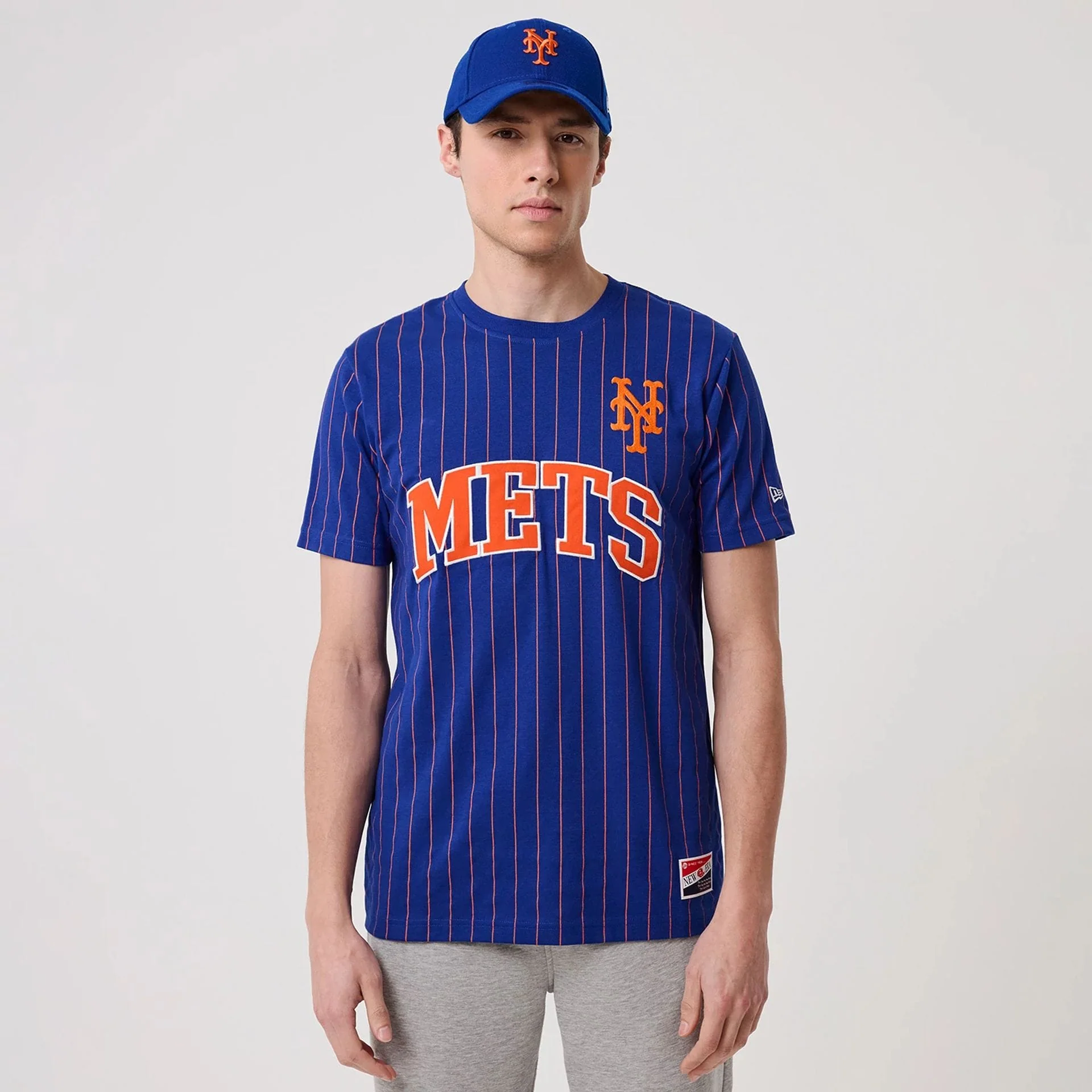 New York Mets MLB Pinstripe Blue T-Shirt