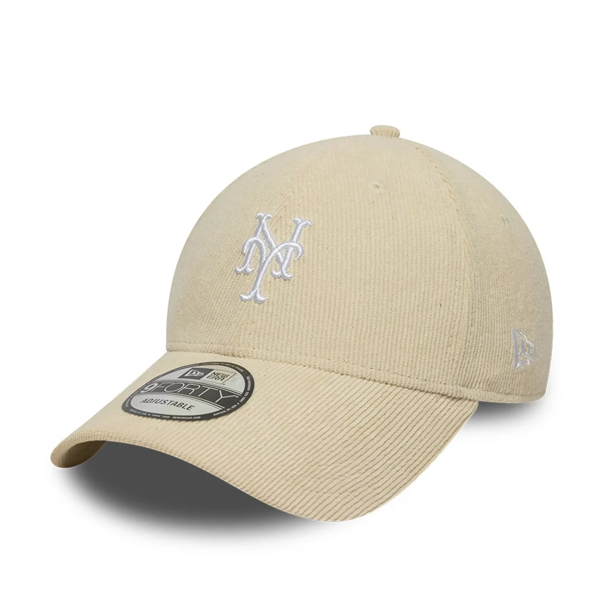 New York Mets MLB Soft Cord Cream 9FORTY Adjustable Cap