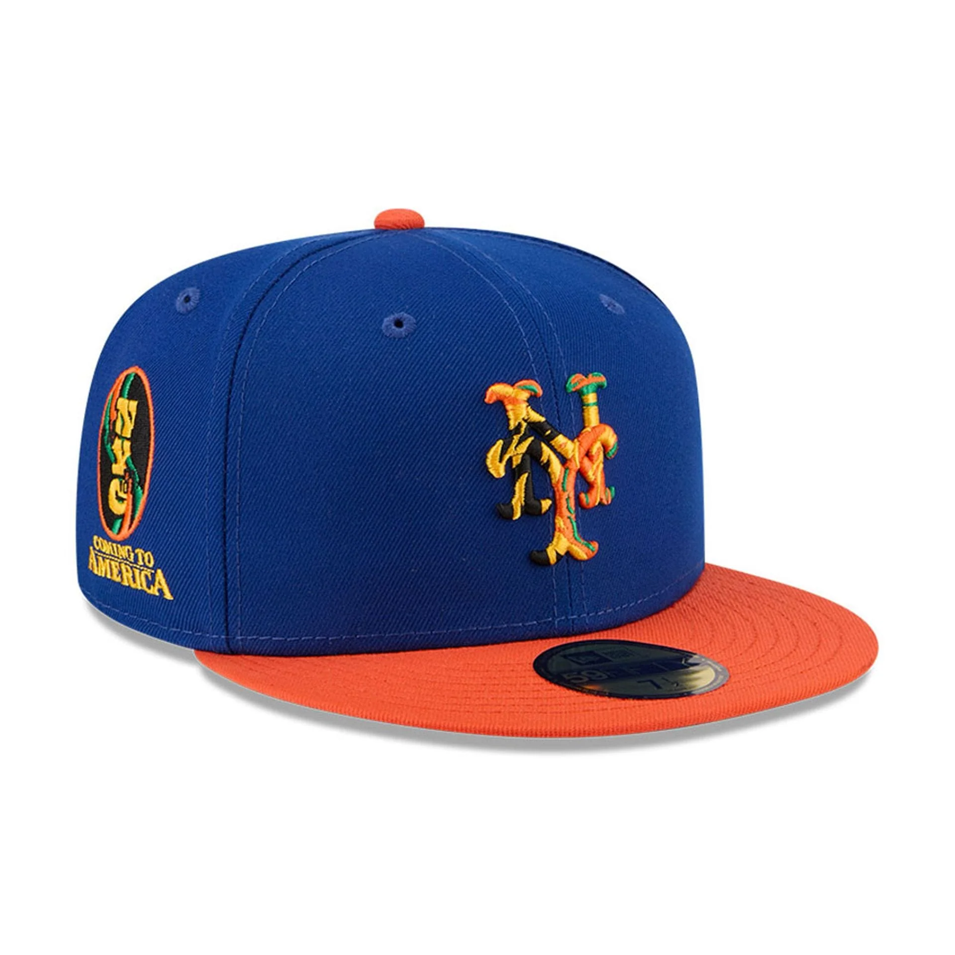 New York Mets MLB X Coming To America Blue 59FIFTY Fitted Cap