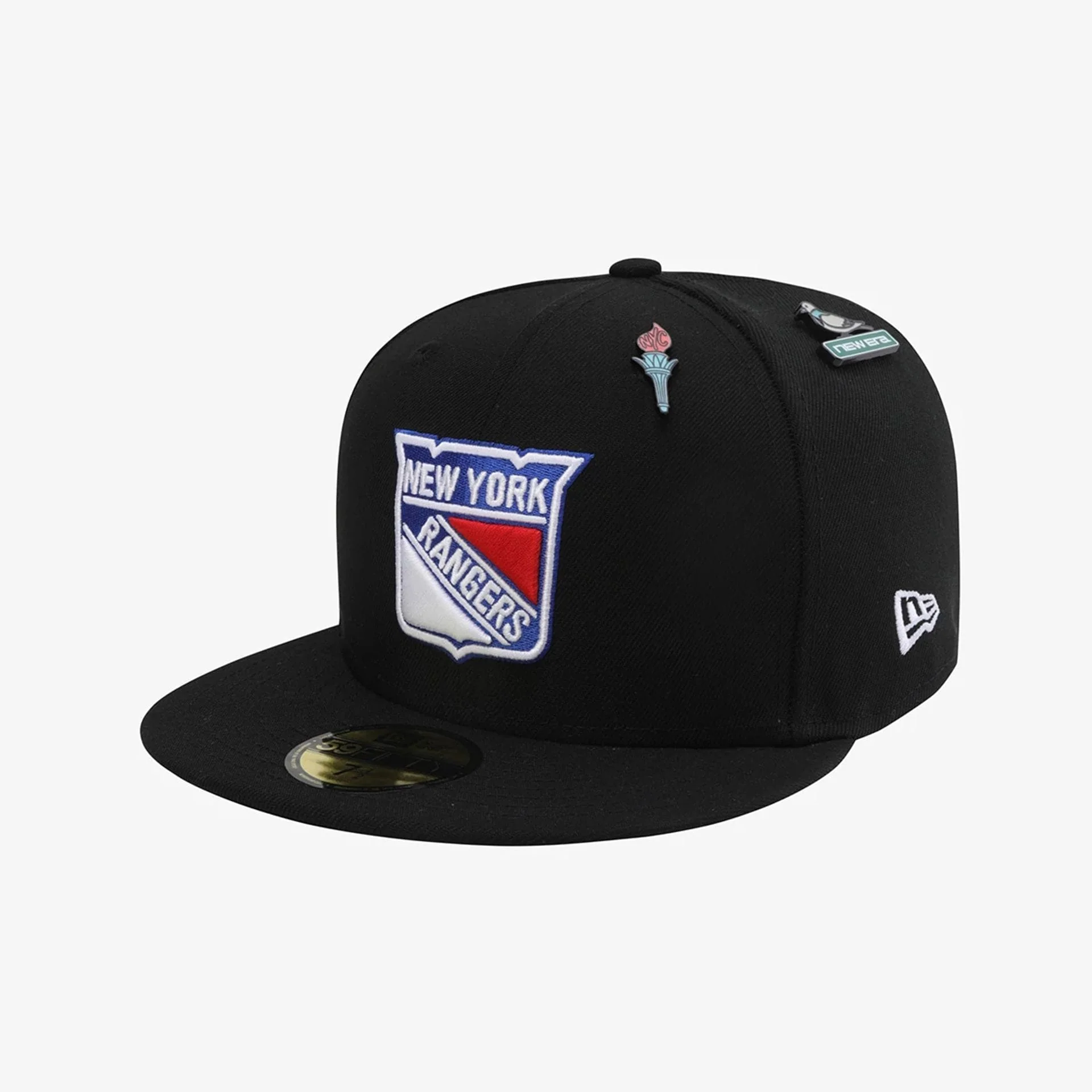 New York Rangers NHL 59FIFTY Day Black 59FIFTY Fitted Cap