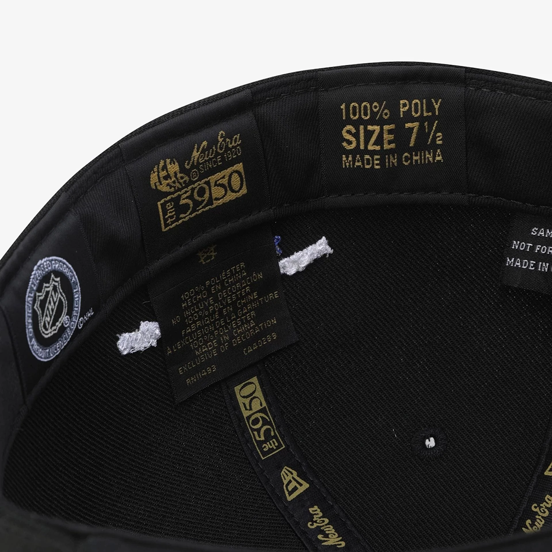 New York Rangers NHL 59FIFTY Day Black 59FIFTY Fitted Cap - Image 8