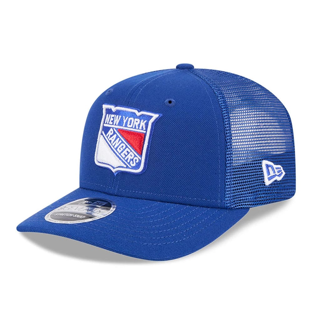 New York Rangers NHL Evergreen Blue 9SEVENTY Stretch Snap Adjustable Cap
