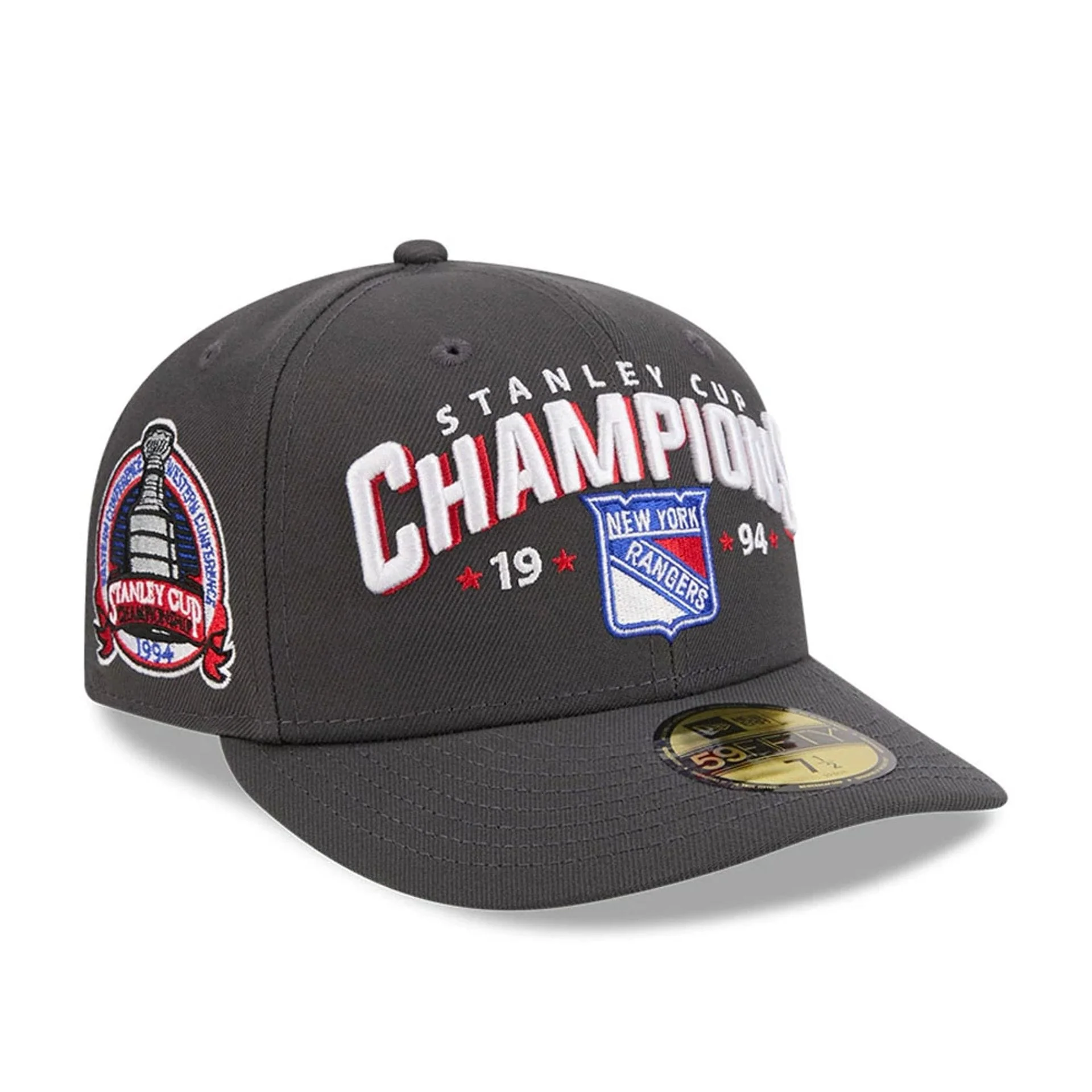 New York Rangers NHL Stanley Cup Champions Dark Grey 59FIFTY Fitted Cap