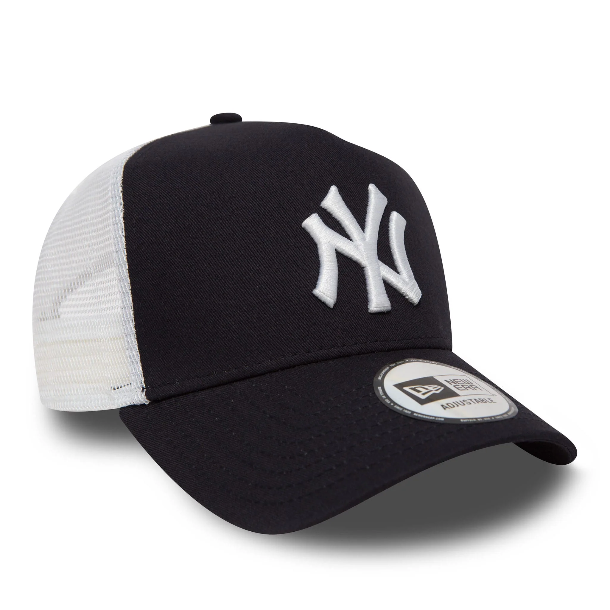 New York Yankees Clean Navy A-Frame Trucker Cap - Image 3