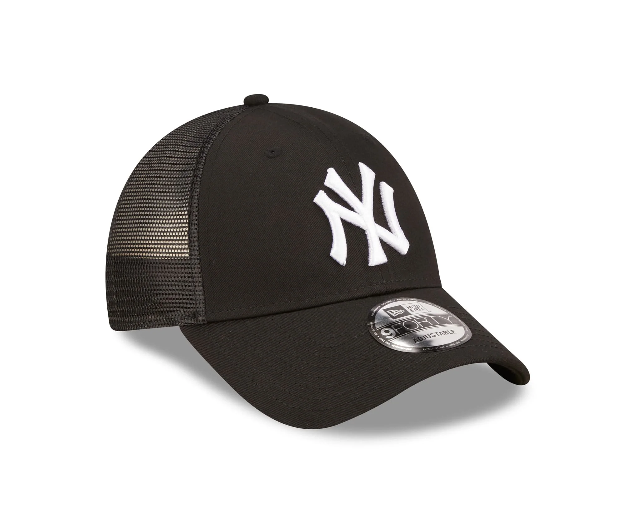 New York Yankees Home Field Black 9FORTY A-Frame Trucker Cap - Image 3