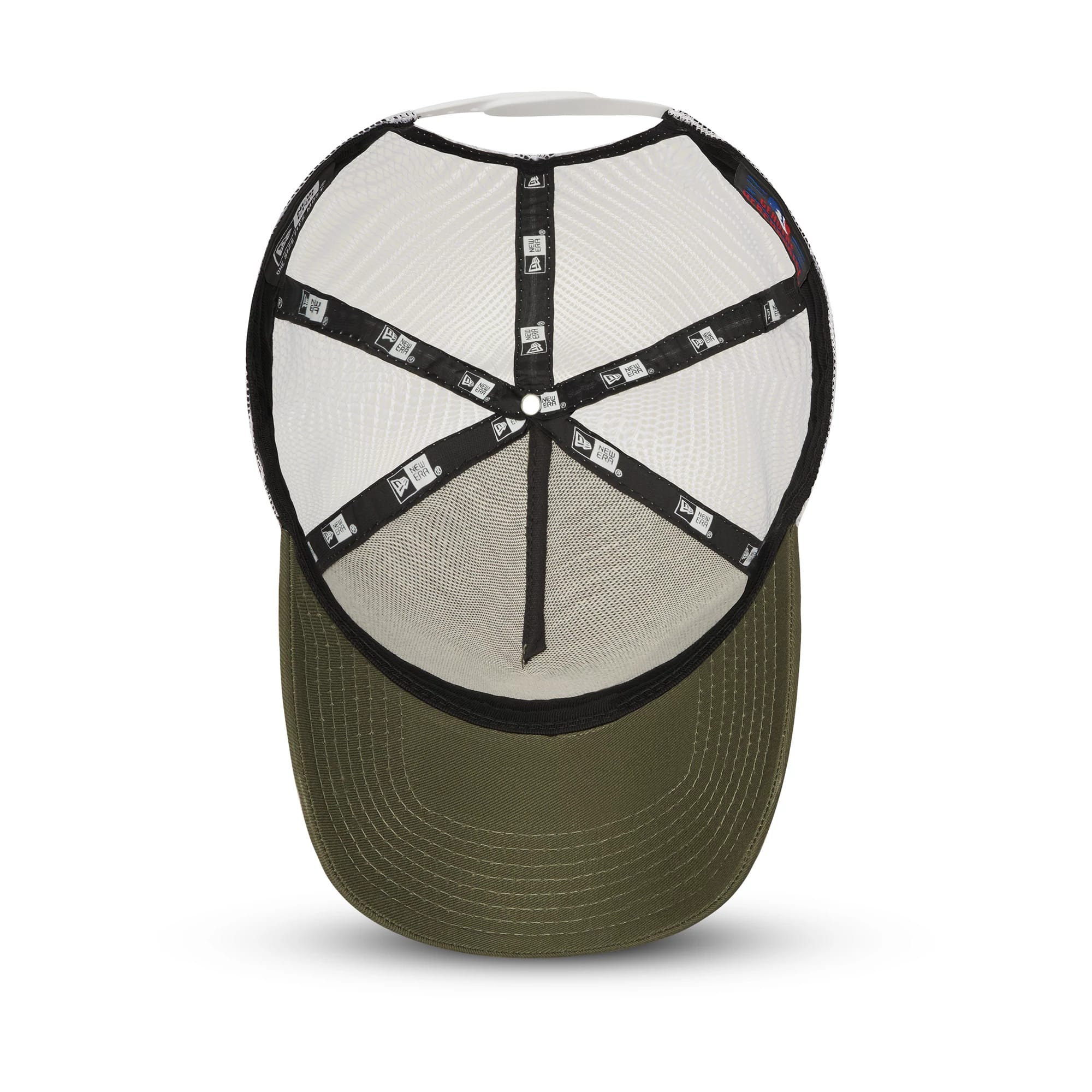 New York Yankees Khaki A-Frame Trucker Cap - Image 5
