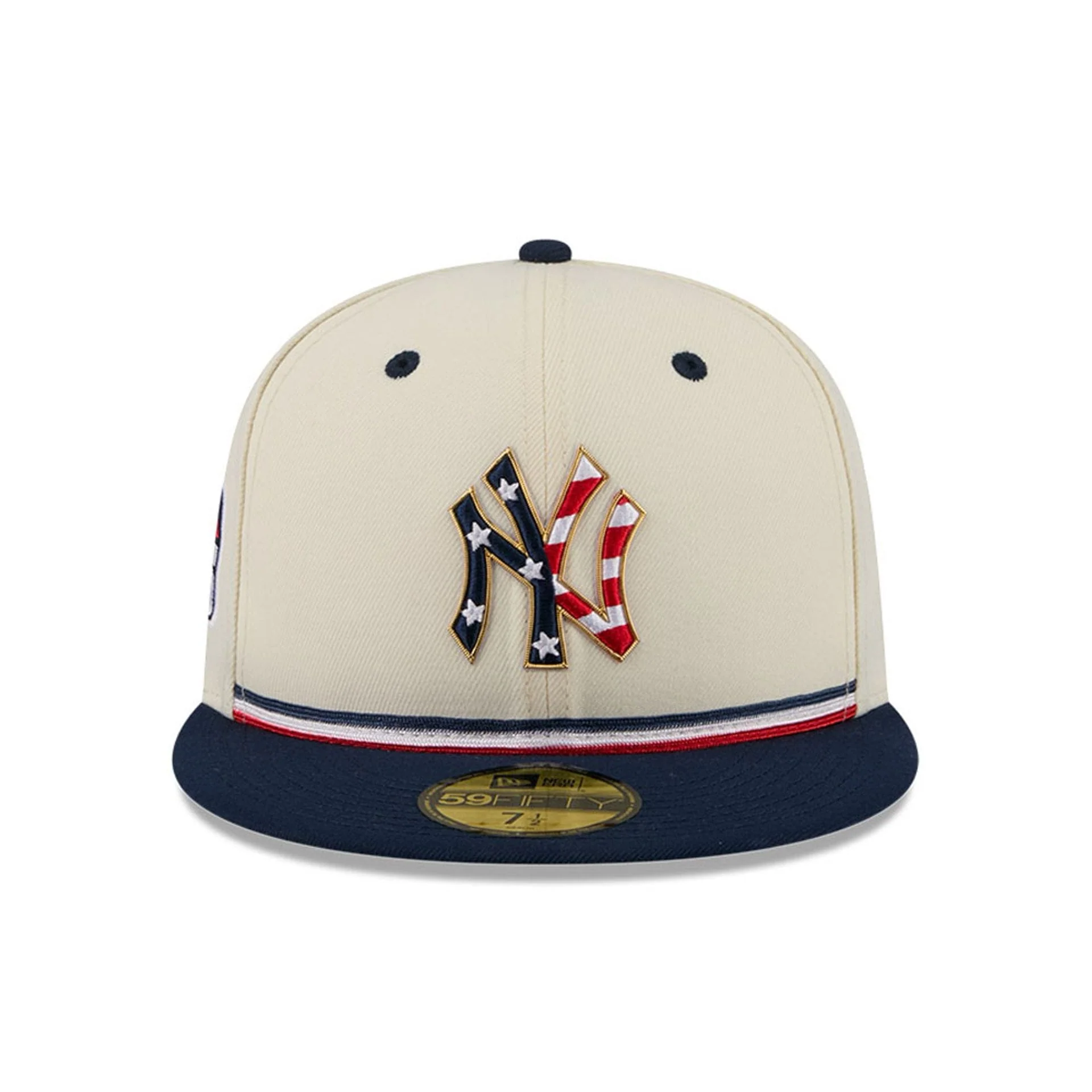 New York Yankees MLB 4th Of July 2026 Cream 59FIFTY Fitted Cap - Image 2