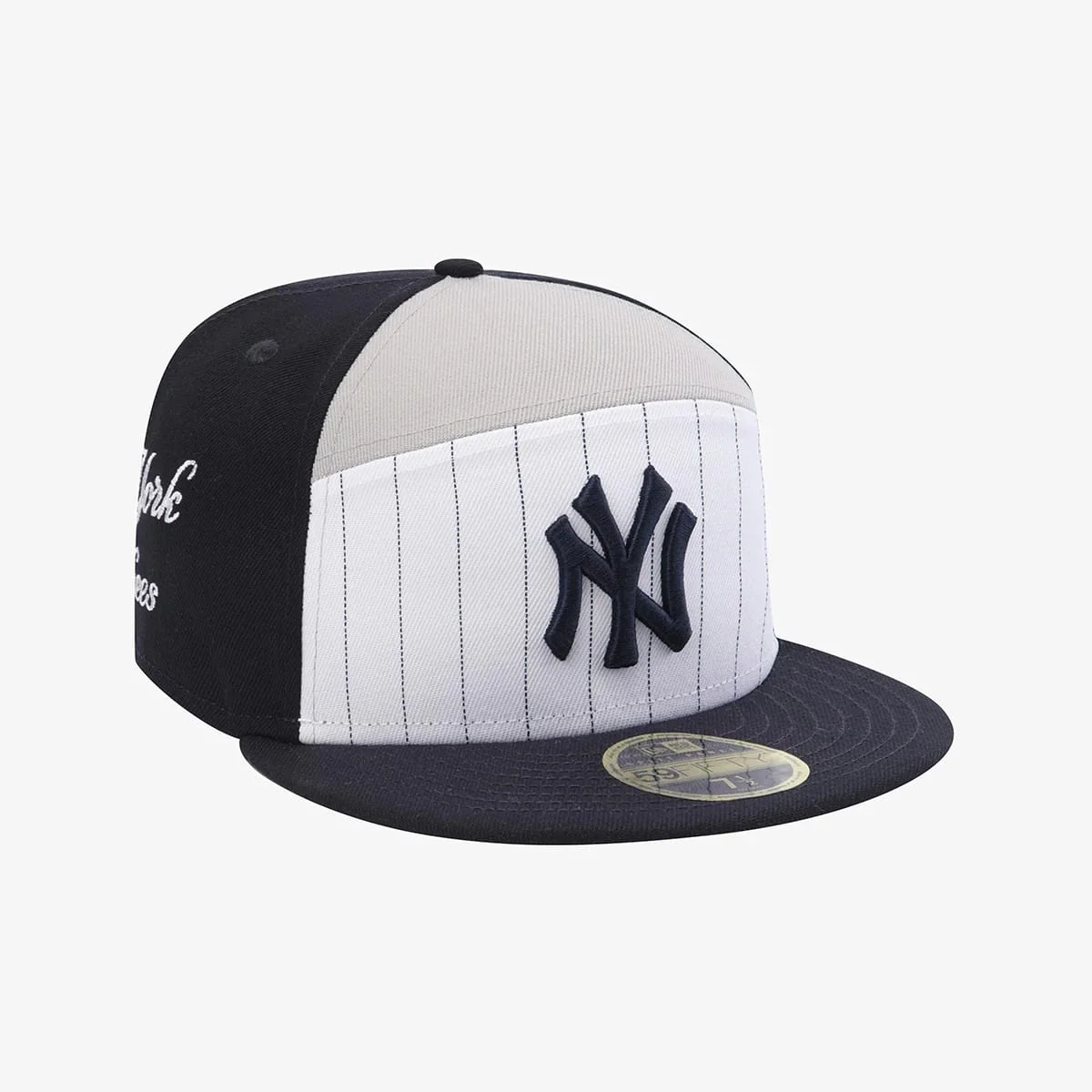 New York Yankees MLB 59FIFTY Day Navy Split Panel 59FIFTY Fitted Cap - Image 3