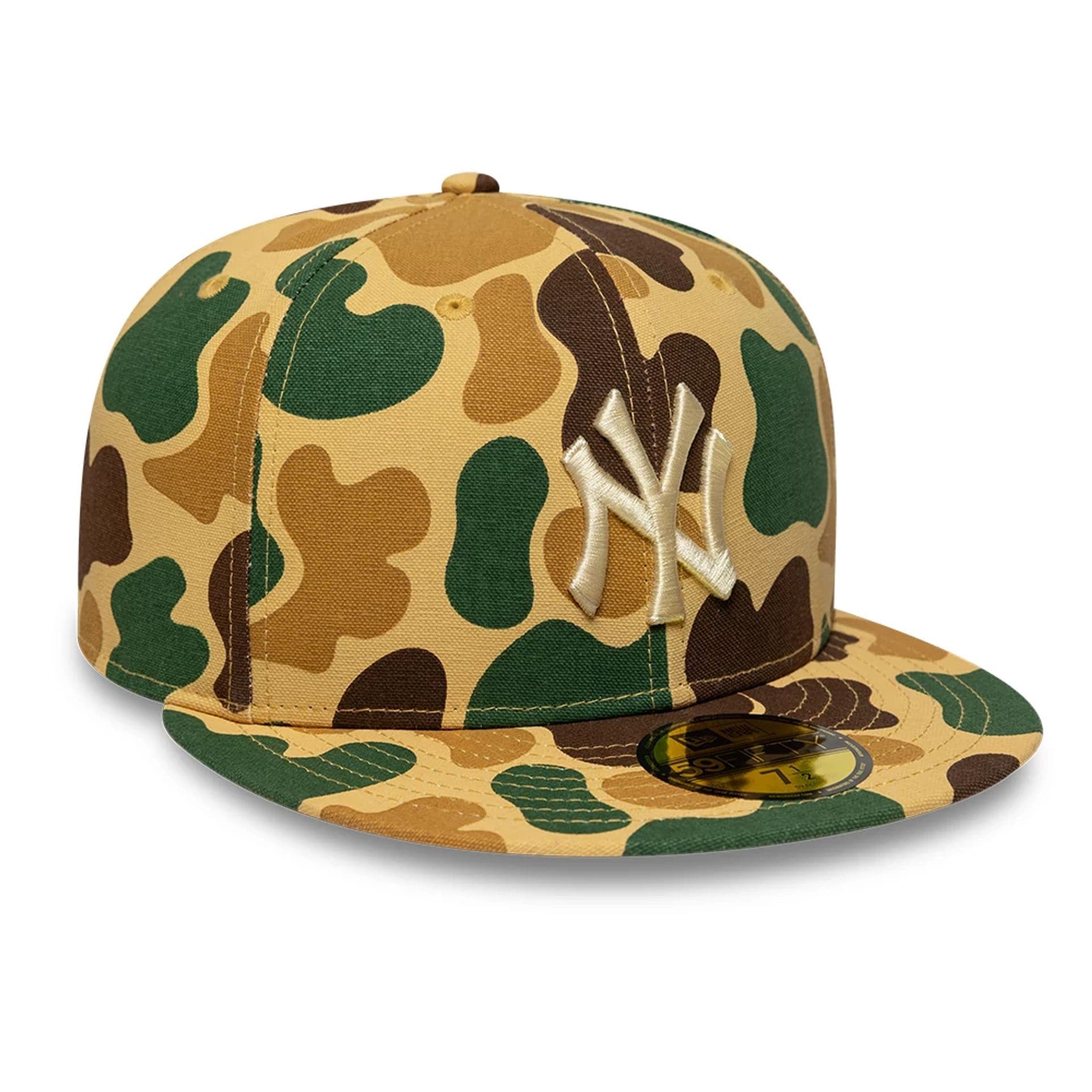 New York Yankees MLB Camo Beige 59FIFTY Fitted Cap - Image 3
