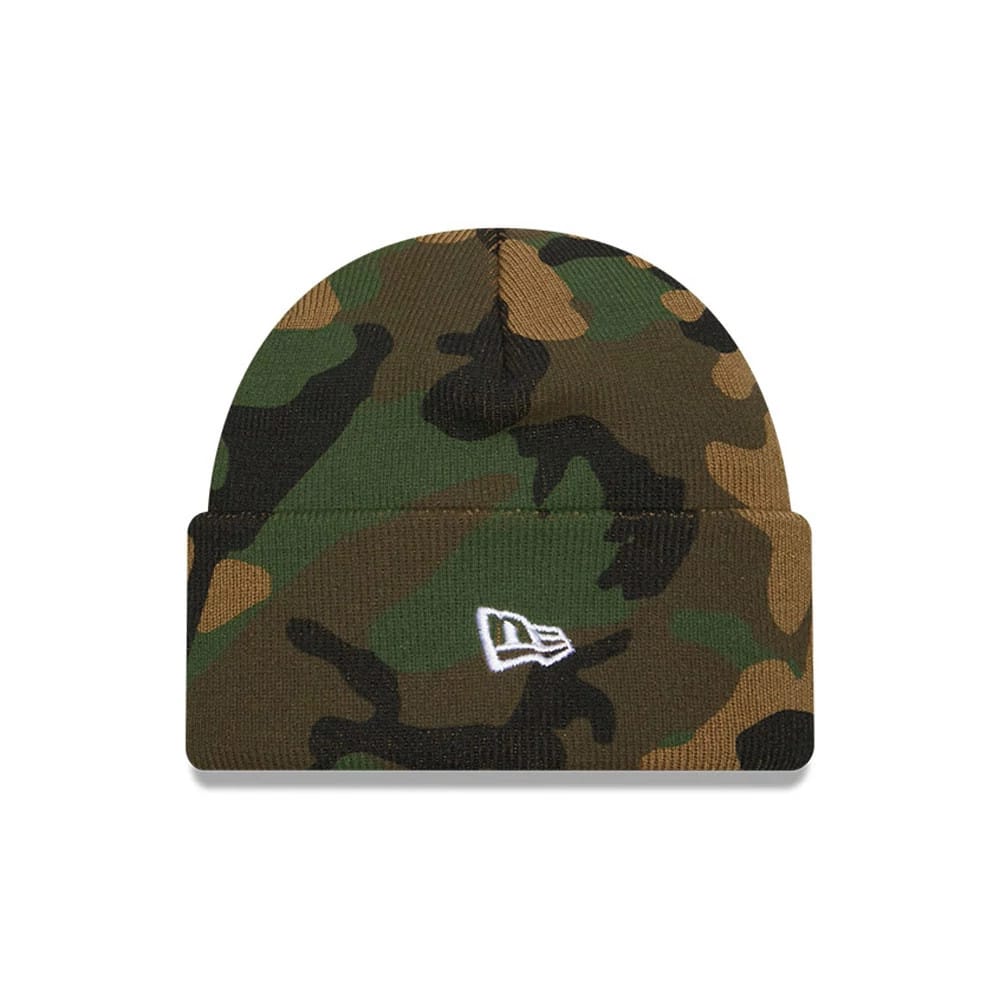 New York Yankees MLB Camo Green Cuff Knit Beanie - Image 2