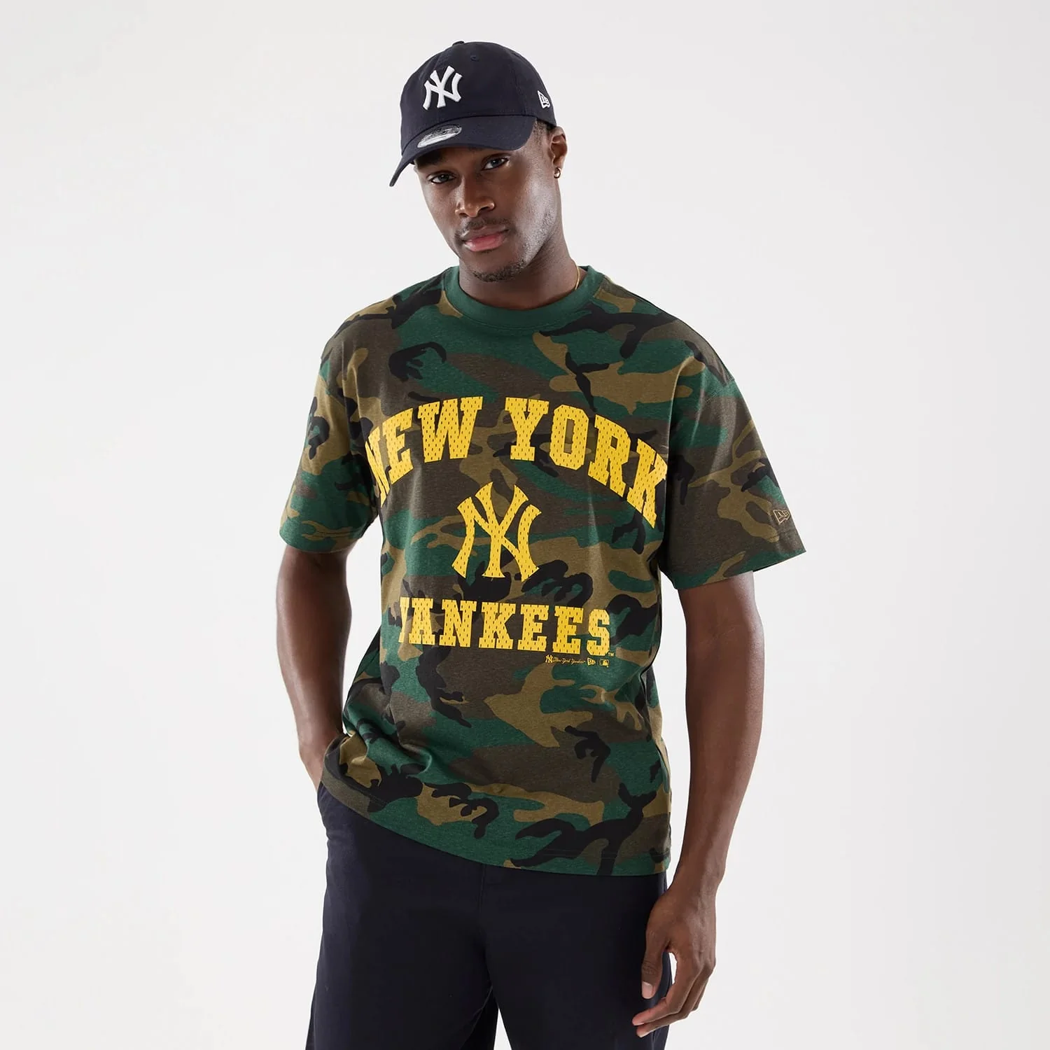New York Yankees MLB Camo Woodland T-Shirt