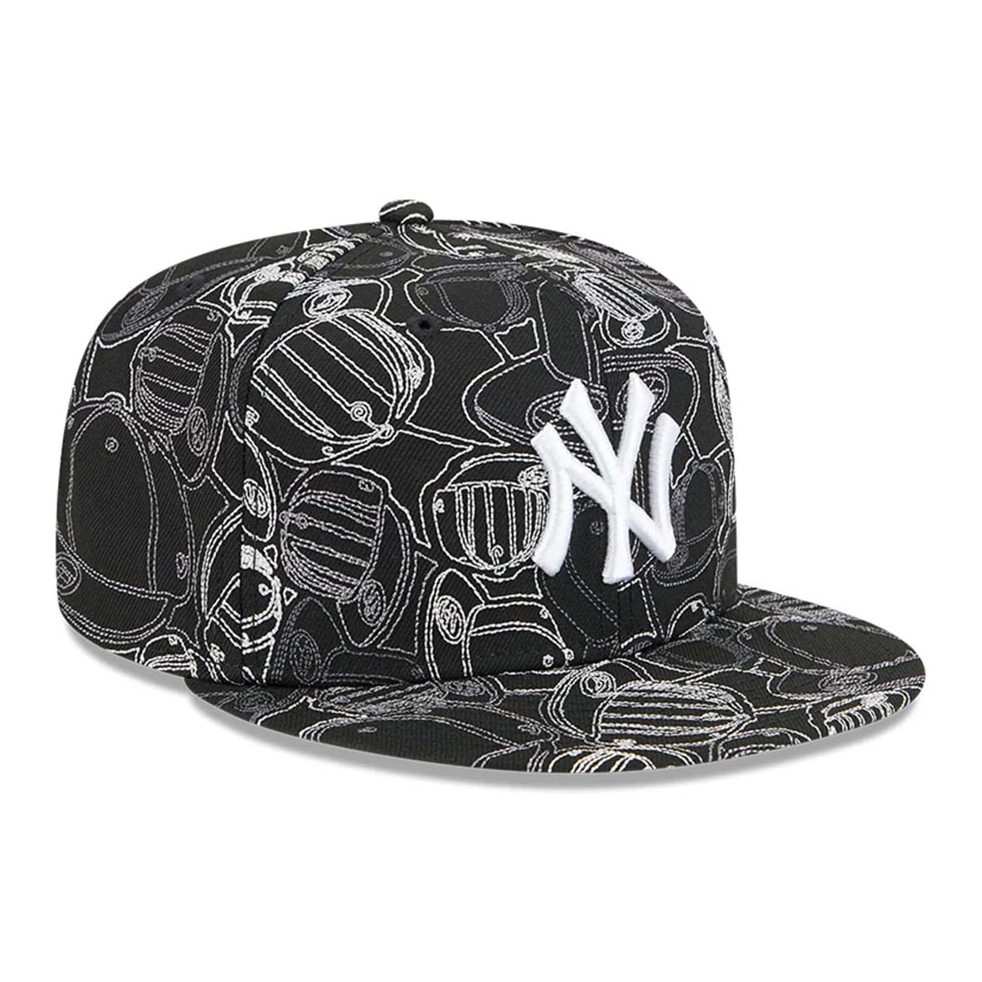 New York Yankees MLB Cap Scramble Black 59FIFTY Fitted Cap - Image 4
