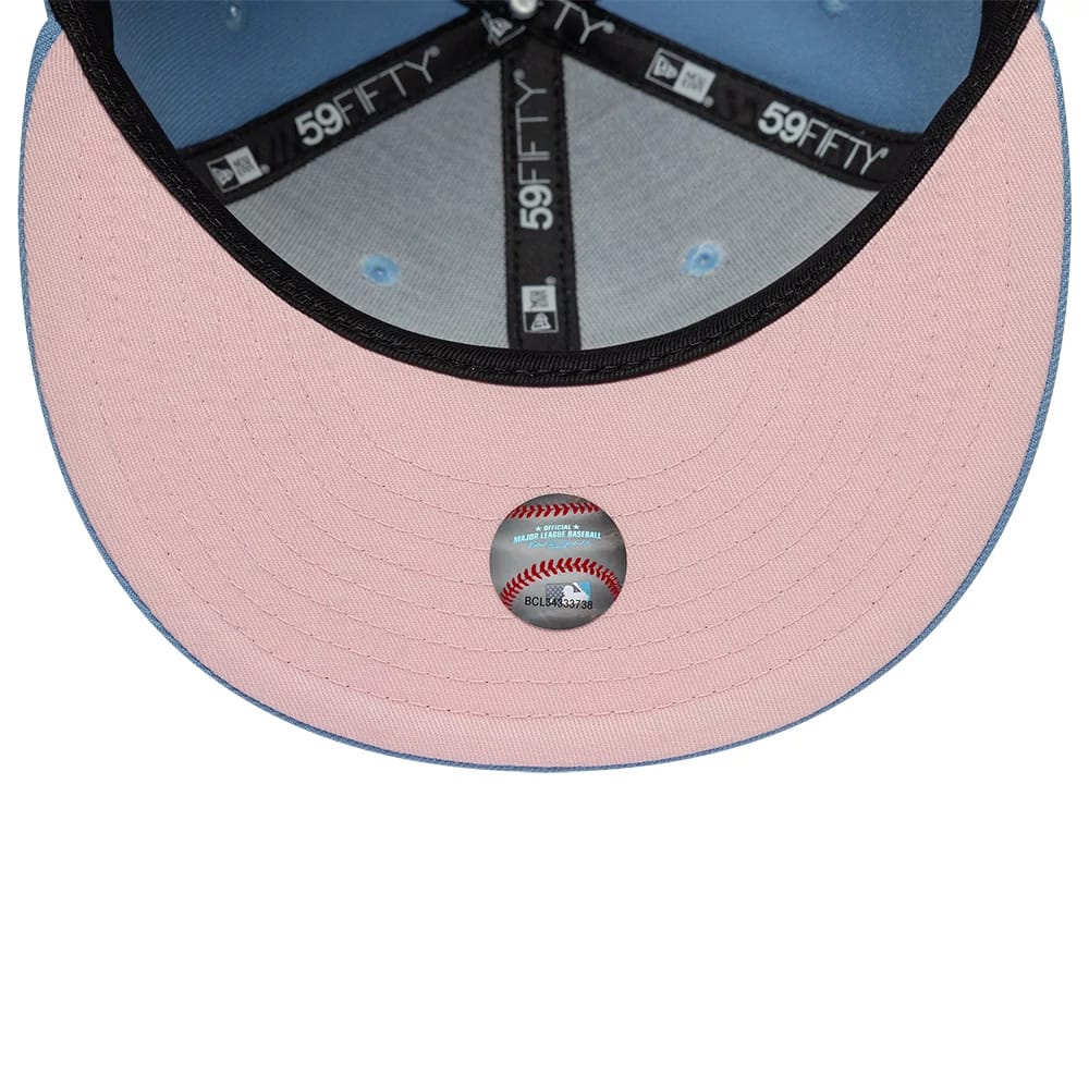 New York Yankees MLB Cherub Pastel Blue 59FIFTY Fitted Cap - Image 2