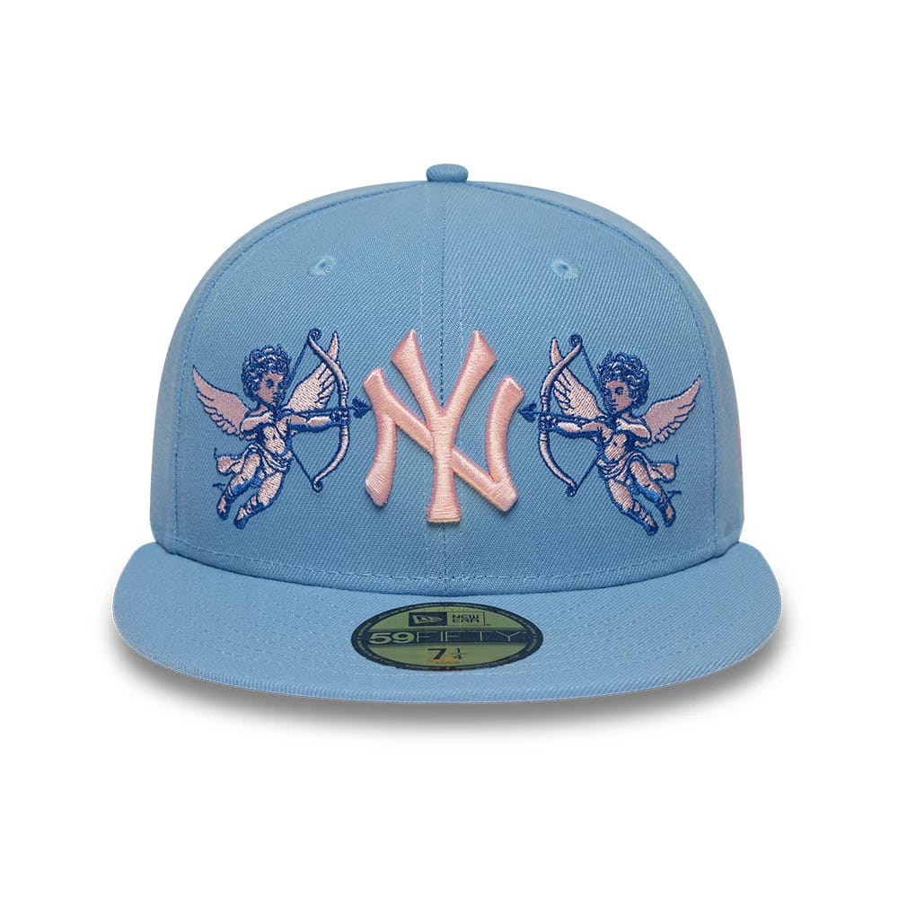 New York Yankees MLB Cherub Pastel Blue 59FIFTY Fitted Cap - Image 3