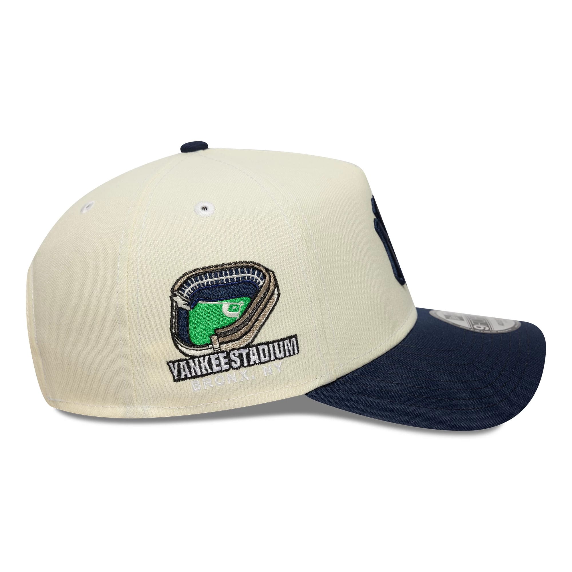New York Yankees MLB Chrome Blue Contrast Cream 9FORTY A-Frame Adjustable Cap - Image 5