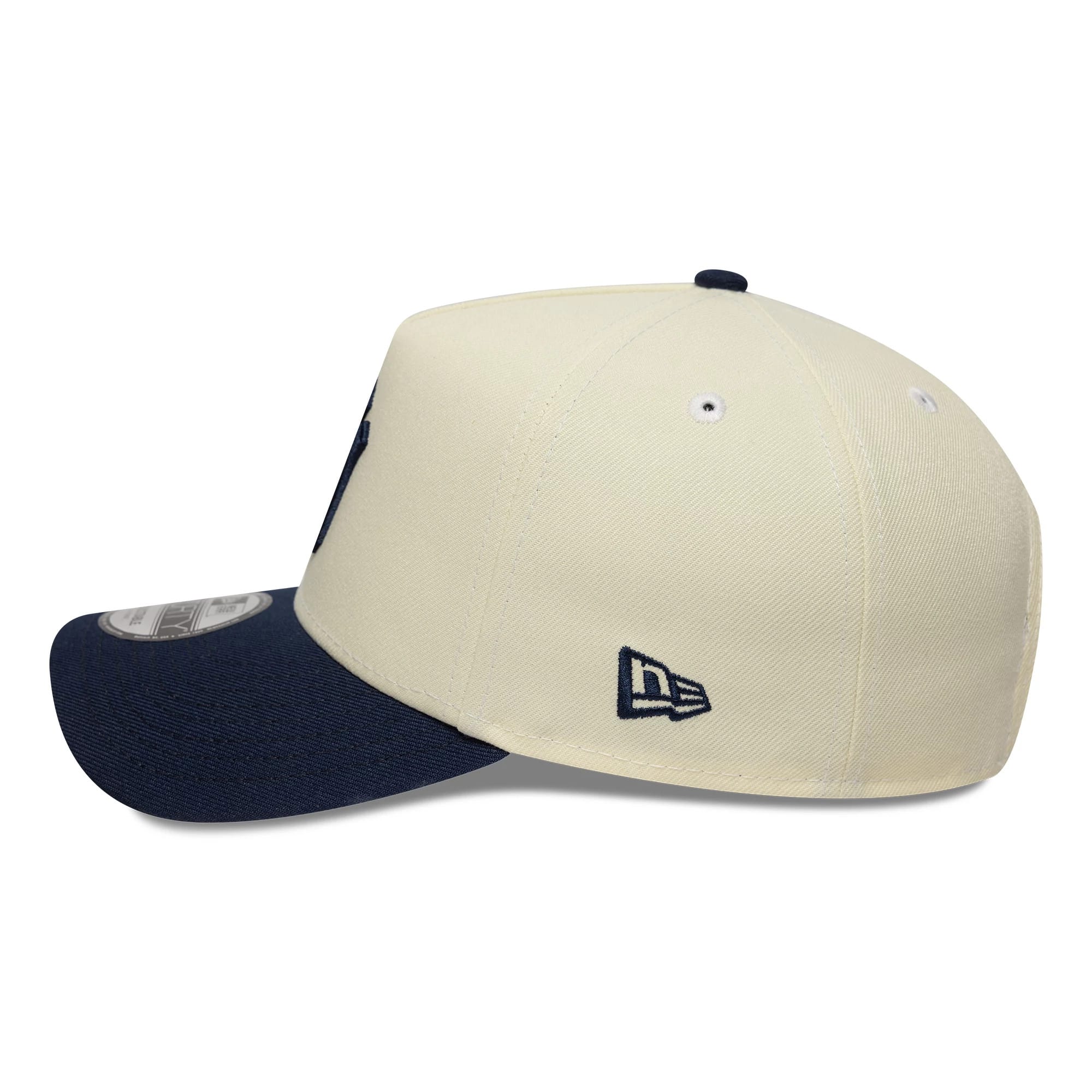 New York Yankees MLB Chrome Blue Contrast Cream 9FORTY A-Frame Adjustable Cap - Image 6