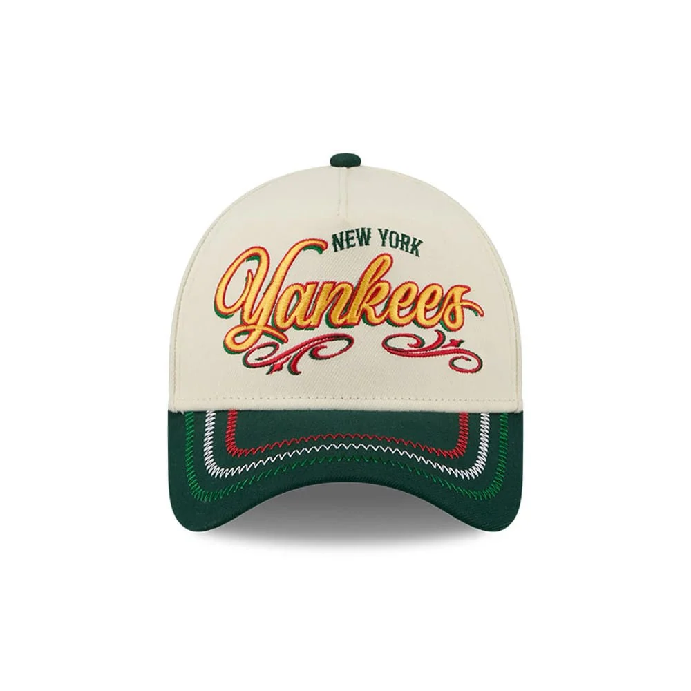 New York Yankees MLB Cinco De Mayo Cream 9FORTY A-Frame Adjustable Cap - Image 2